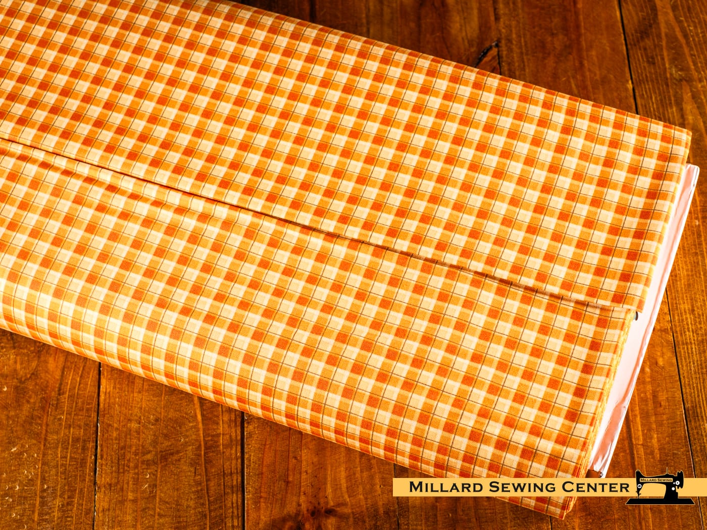 Woven Cotton Fabric, 43"/44" Wide in Orange by Riley Blake Designs
