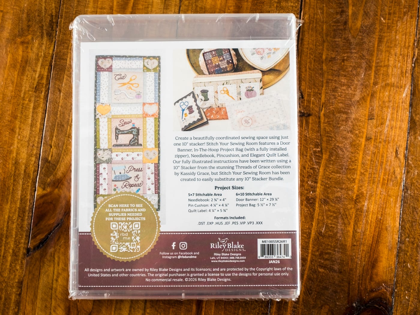 Embroidery Projects, Stitch Your Sewing Room by Riley Blake Designs - Image 2
