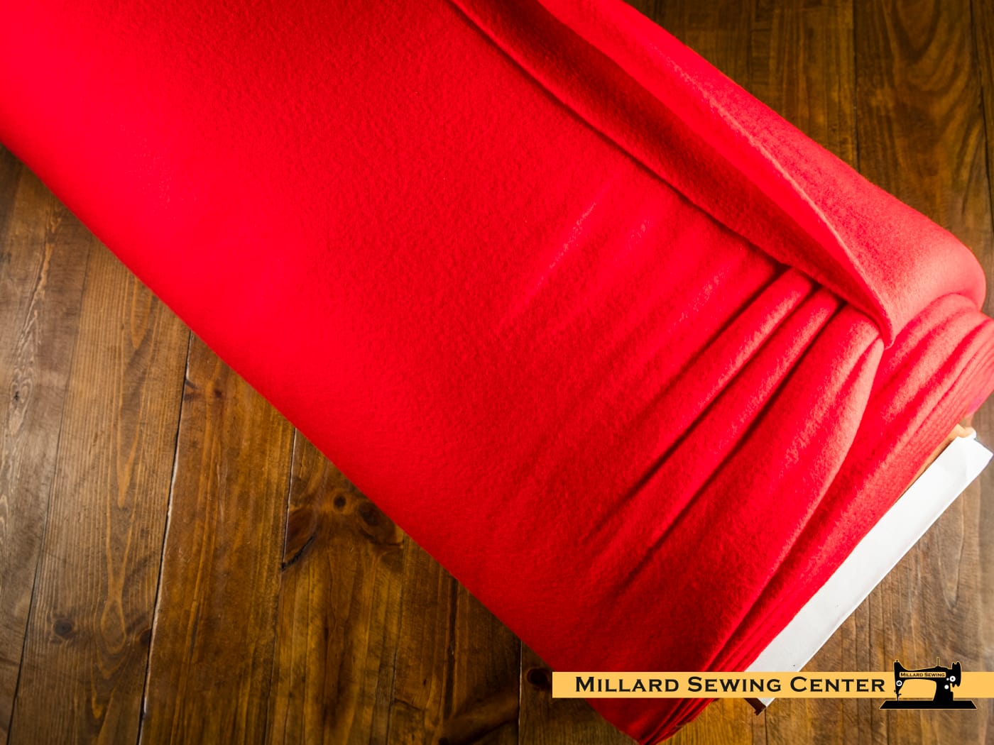 Polyester Fabric, 60″ Wide Anti Pill Fleece Solids in Regal Red by EESCO