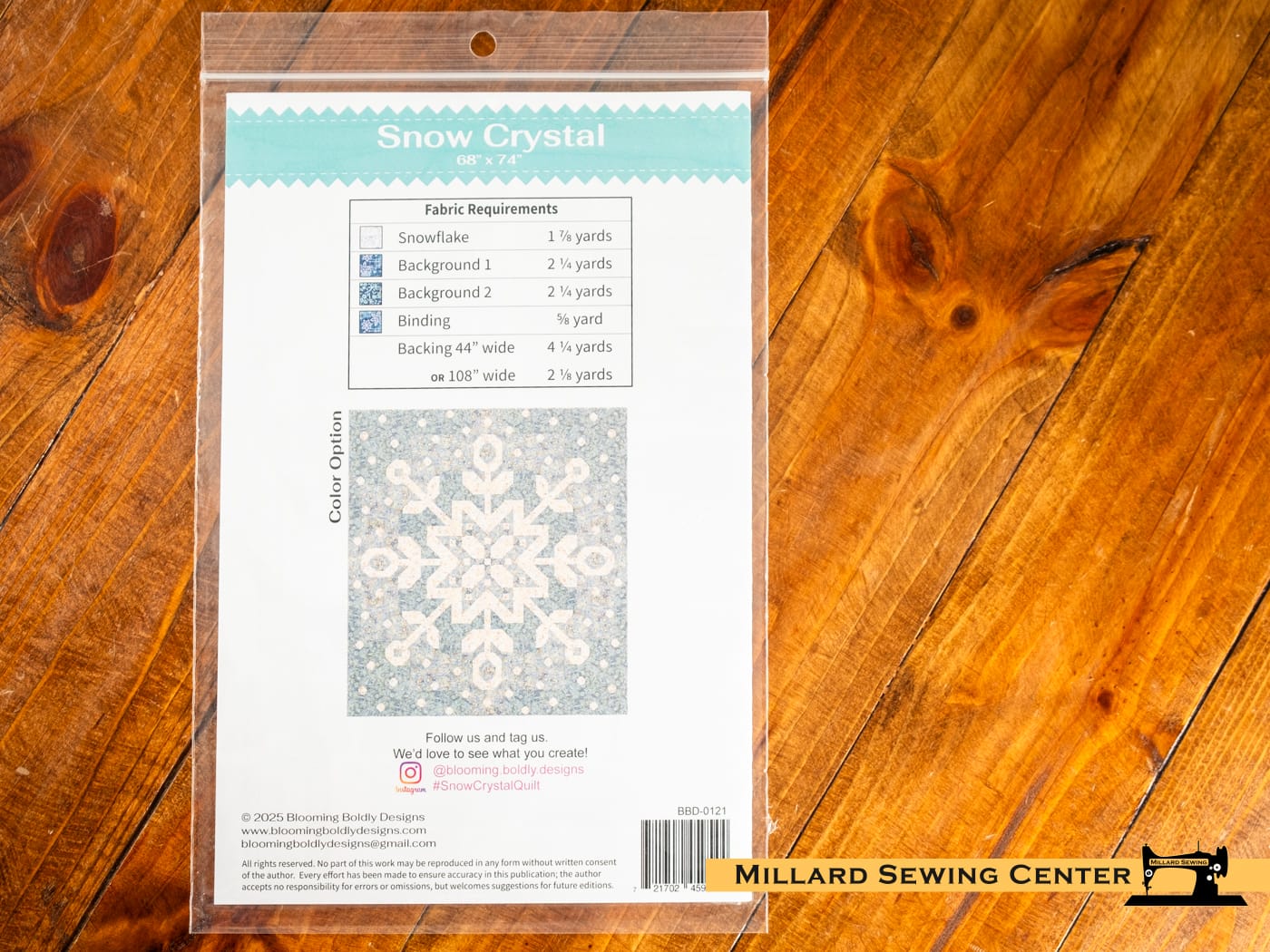 The Snow Crystal Quilt Pattern by Blooming Boldly for Riley Blake Designs - Image 2