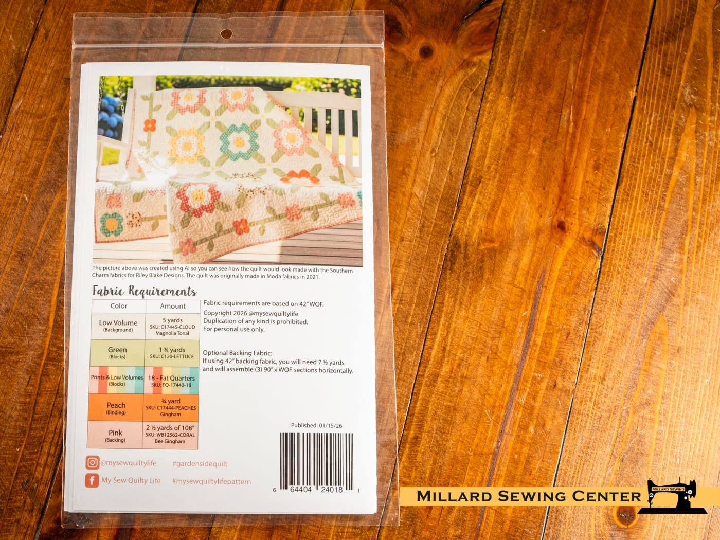 Quilt Pattern, Gardenside by My Sew Quilty Life - Image 2