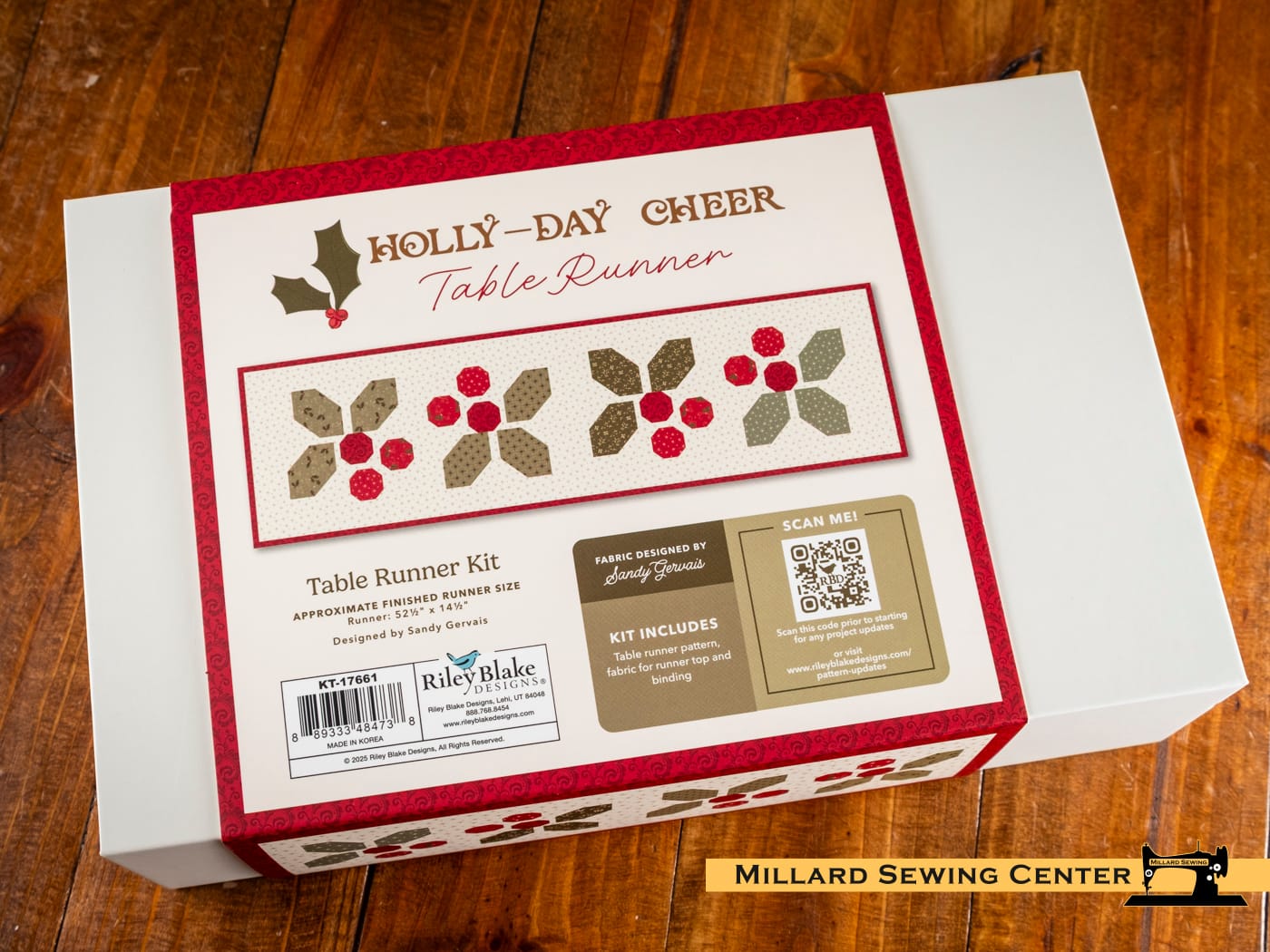 Runner Kit, 43/44" Holly-Day Cheer by Sandy Gervais for Riley Blake Designs - Image 3