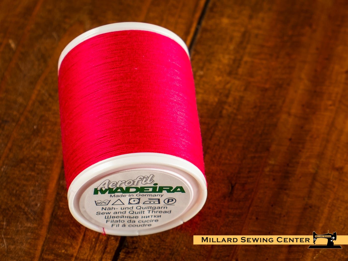 Aerofil 40wt Polyester Thread in 9984 Fuchsia by Madeira - Image 2