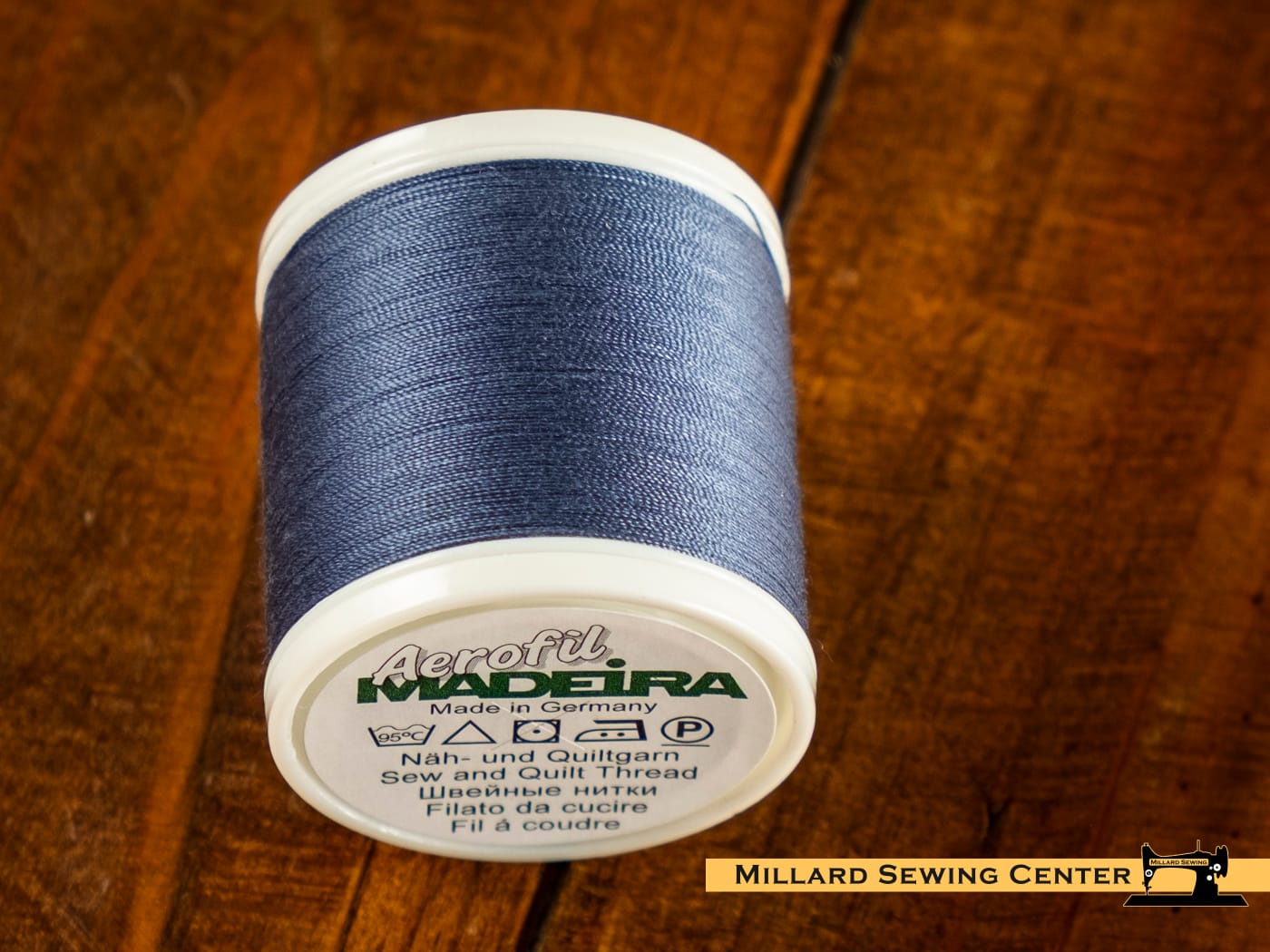 Aerofil 40wt Polyester Thread in 8105 Blue Steel by Madeira