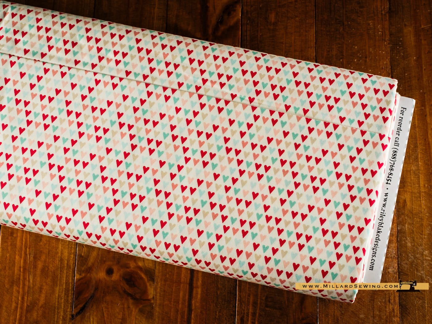 Woven Cotton Fabric, 43"/44" Wide in Cream, A You & Me by Sandy Gervais Design by Riley Blake Designs