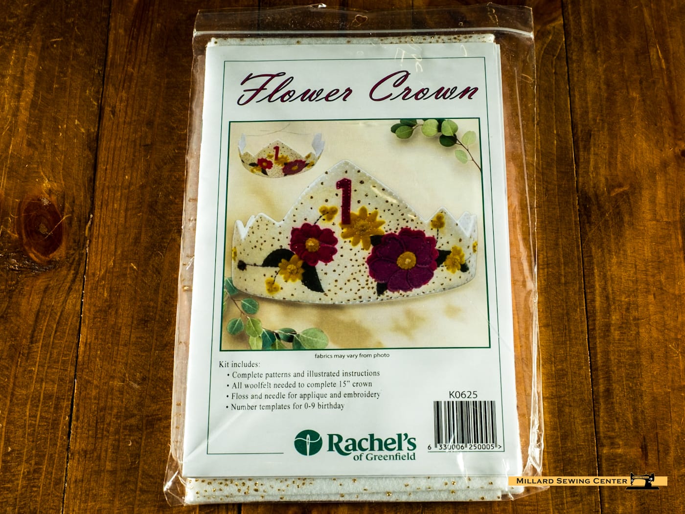 Flower Birthday Crown Pattern Kit