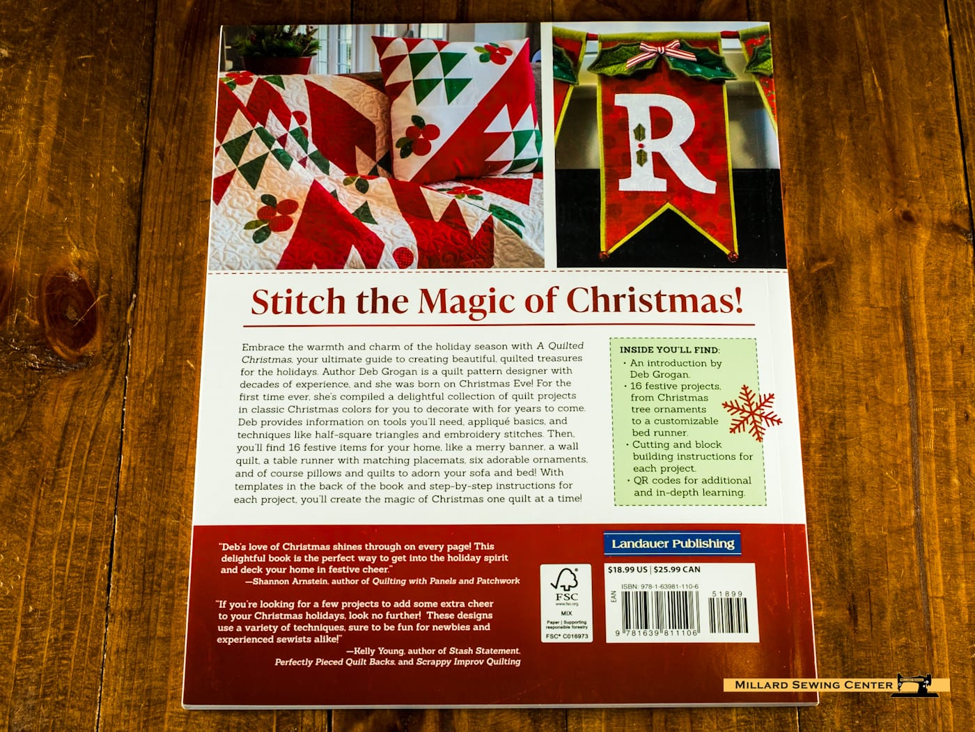 Quilt Pattern Book, A Quilted Christmas by Deb Gorgan - Image 3