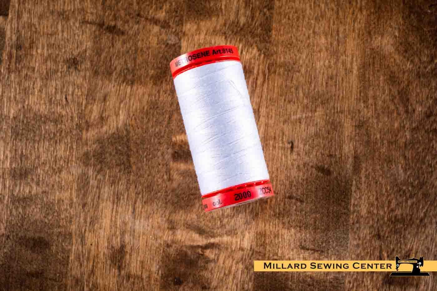 Metrosene All Purpose Polyester Sewing Thread in 2000 White by Mettler - Image 5