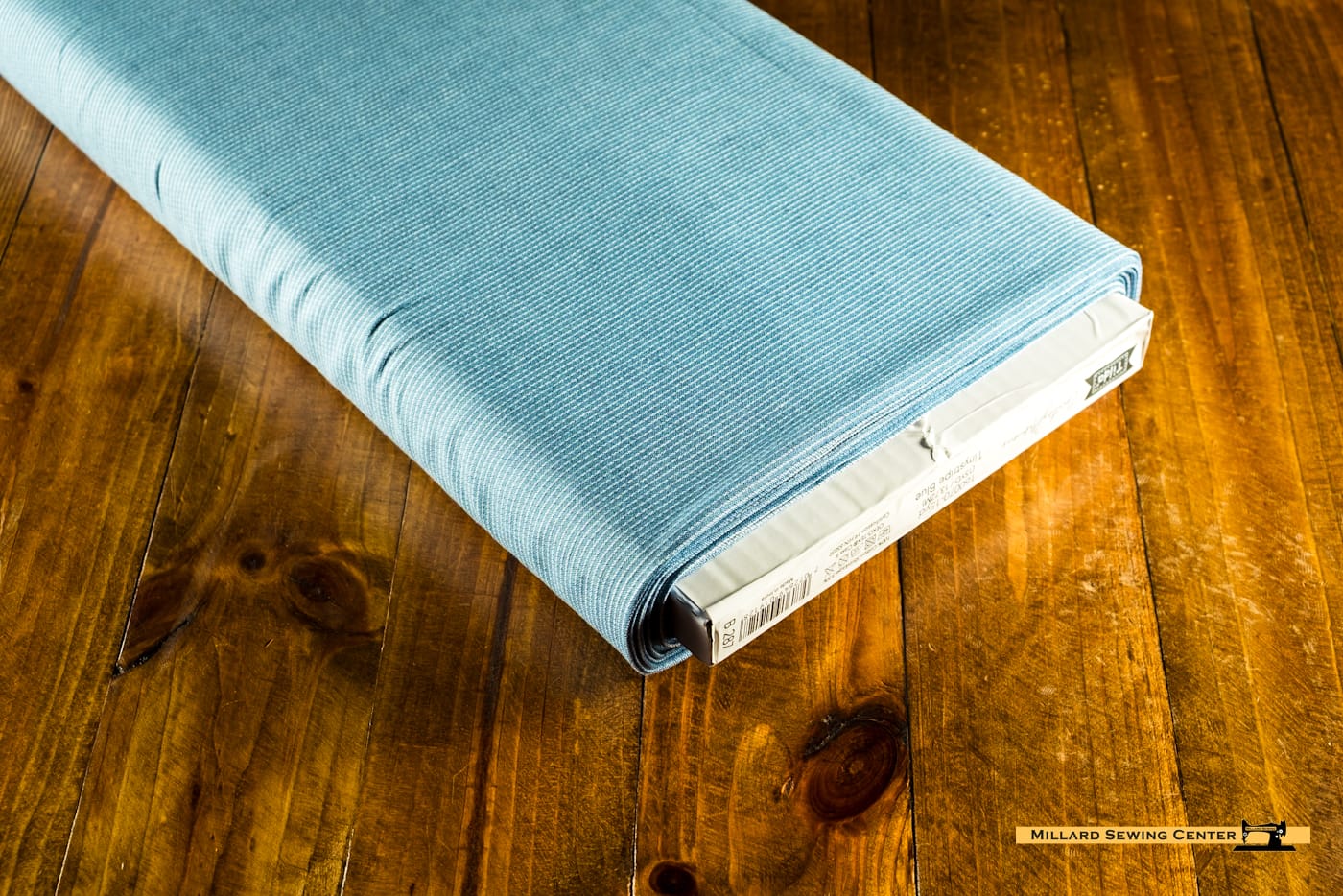 Cotton Fabric, 44" Wide in Woven Tinystripe Blue by Tilda