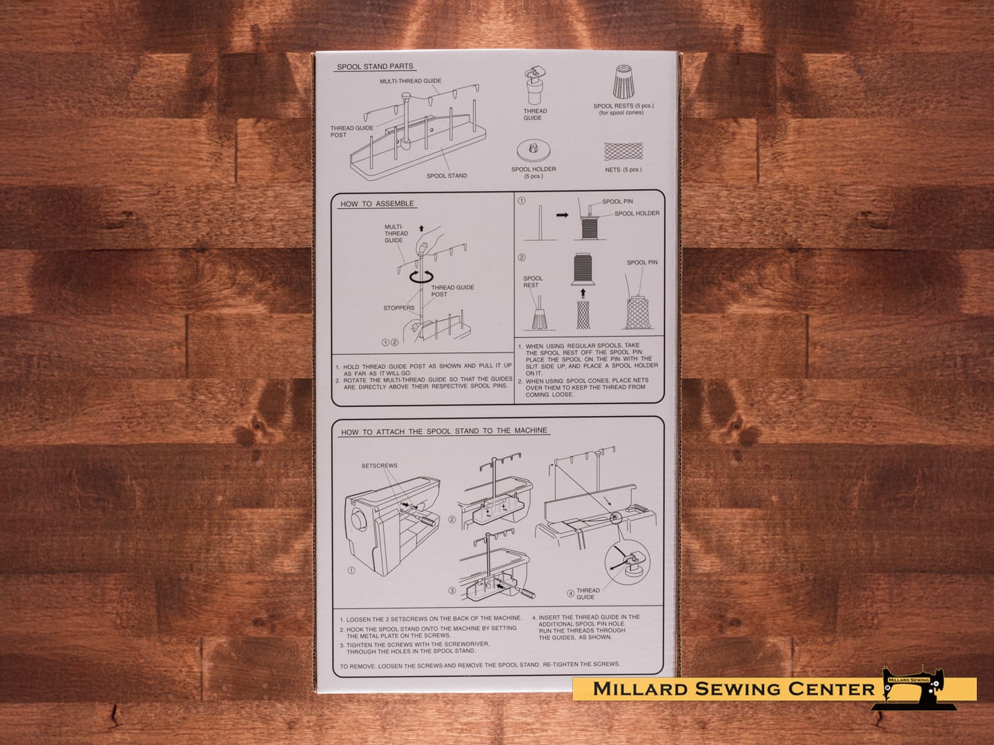Spool Stand (5 Spools) for Elna & Janome/New Home Sewing Machines - Image 3