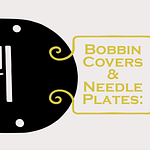 Bobbin cover and needle plate icon