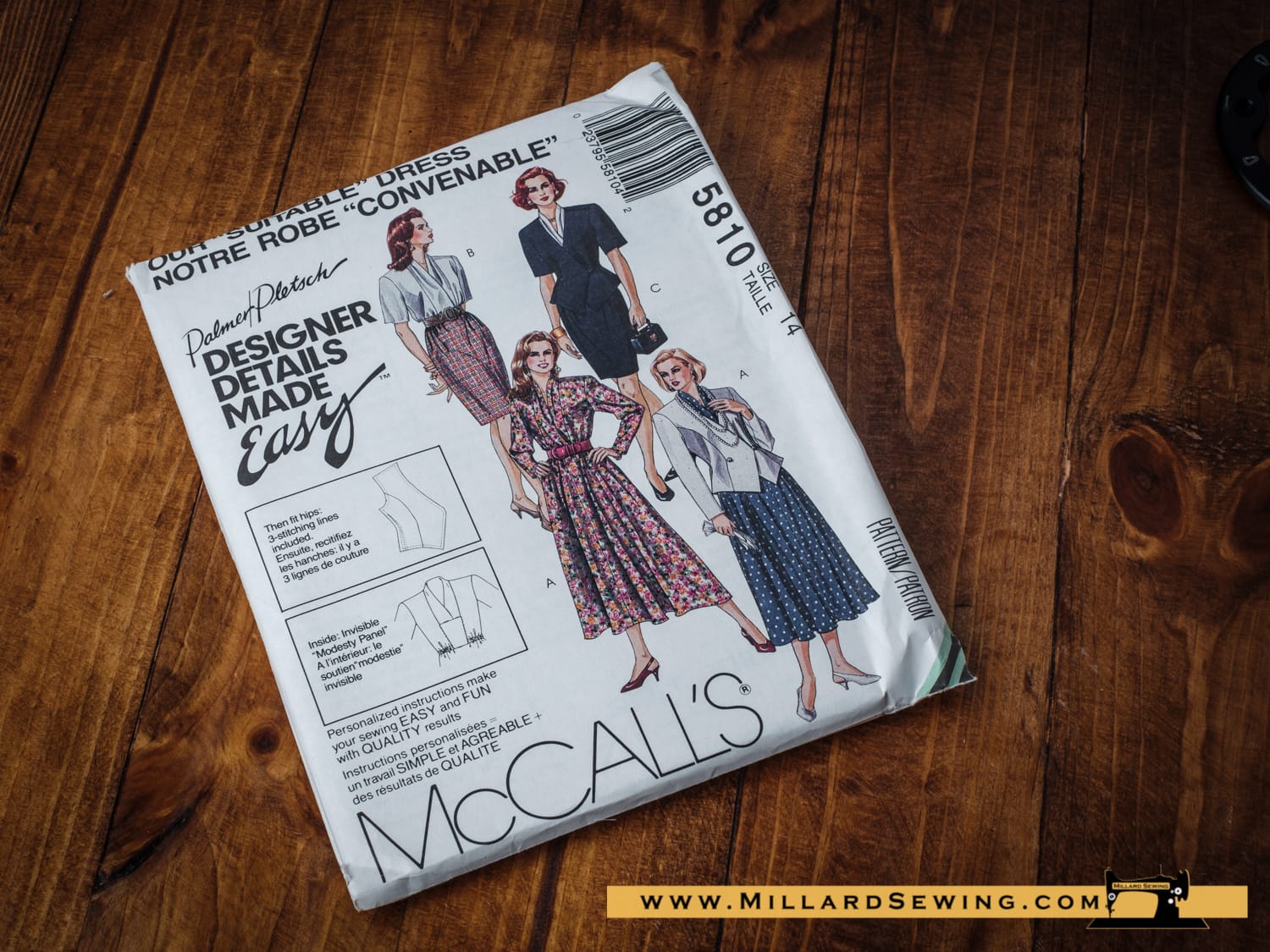 McCall's 5810 Palmer & Pletsch Pattern, Misses' Lined Jacket & Dresses