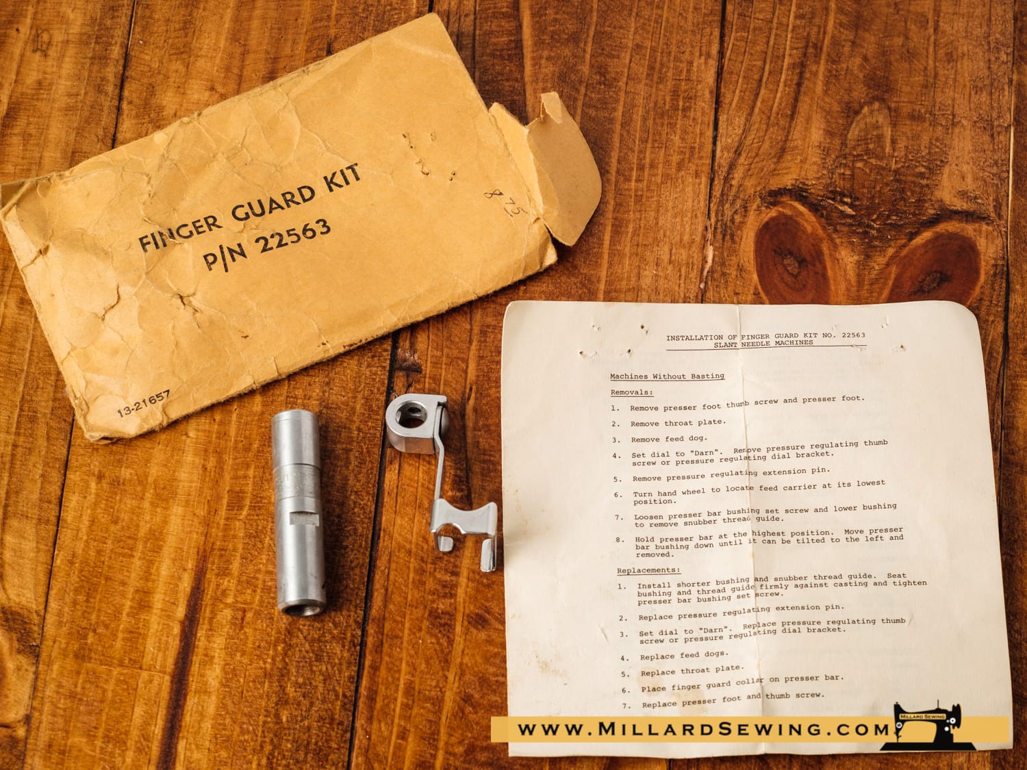 Finger Guard (Needle Guard) For Slant Needle Sewing Machine, Simanco #22838 - Image 2