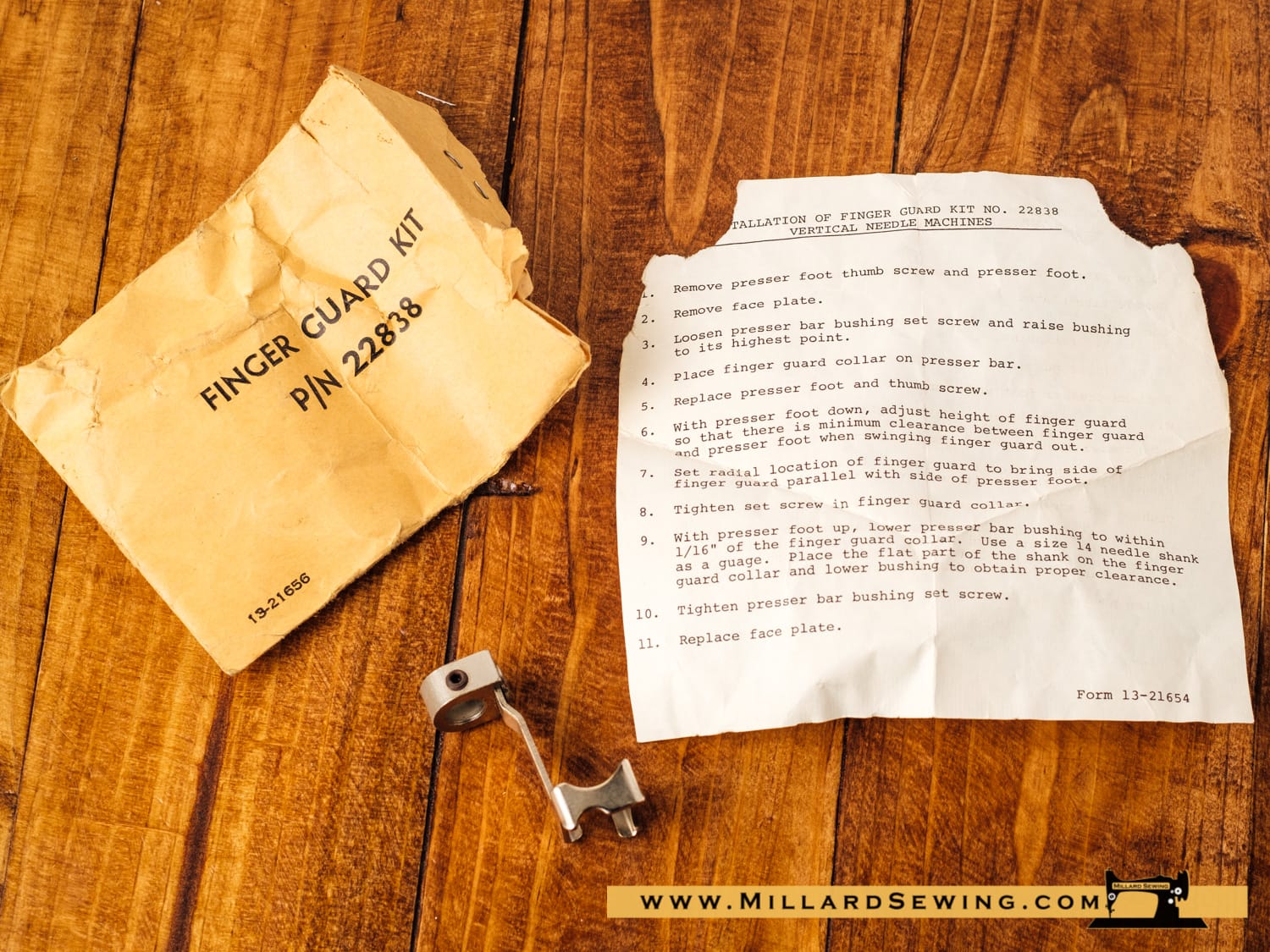 Finger Guard (Needle Guard) For Slant Needle Sewing Machine, Simanco #22838