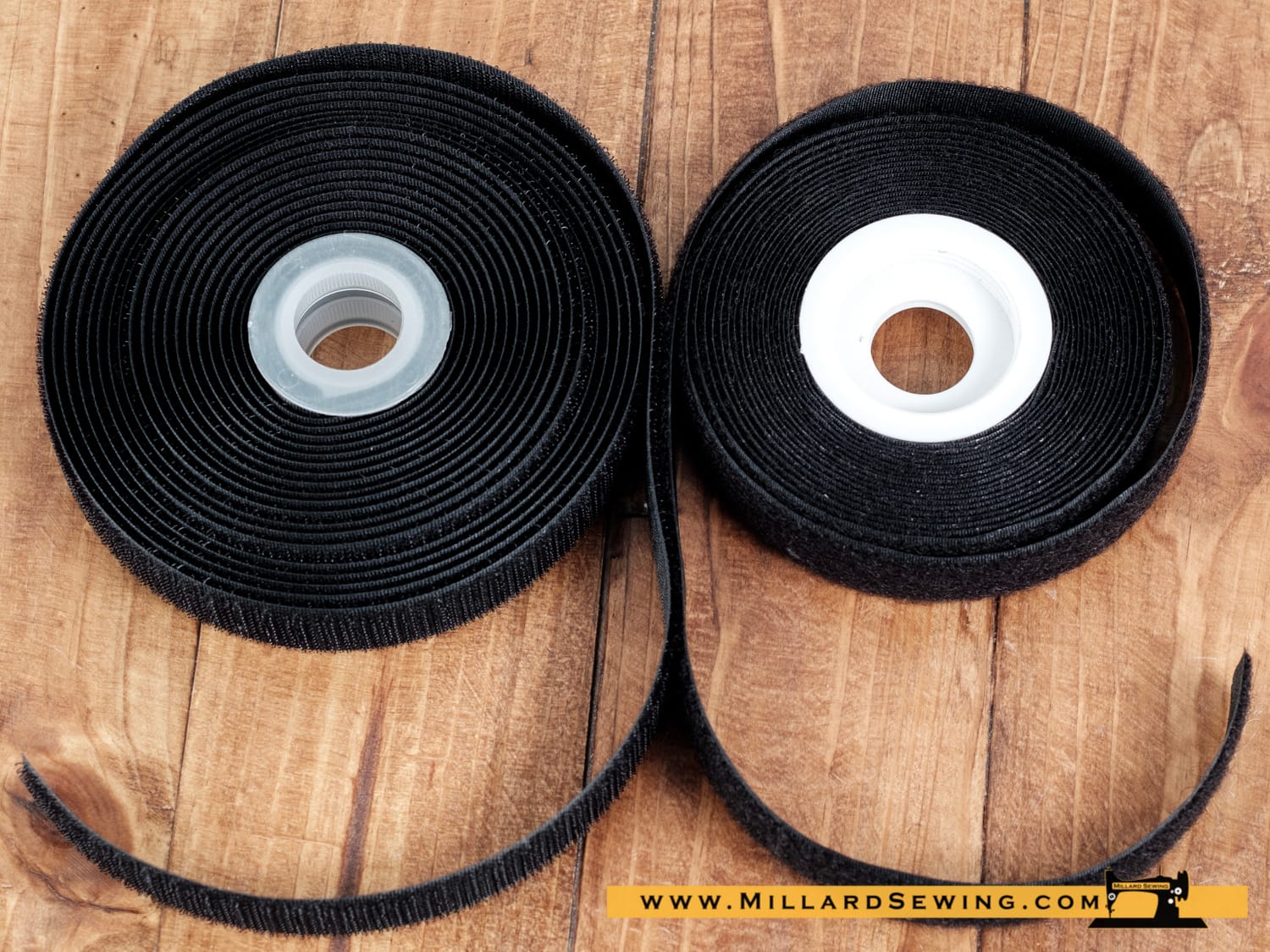 Hook & Loop Sew On Tape by Velcro 3/4" Black - Image 2