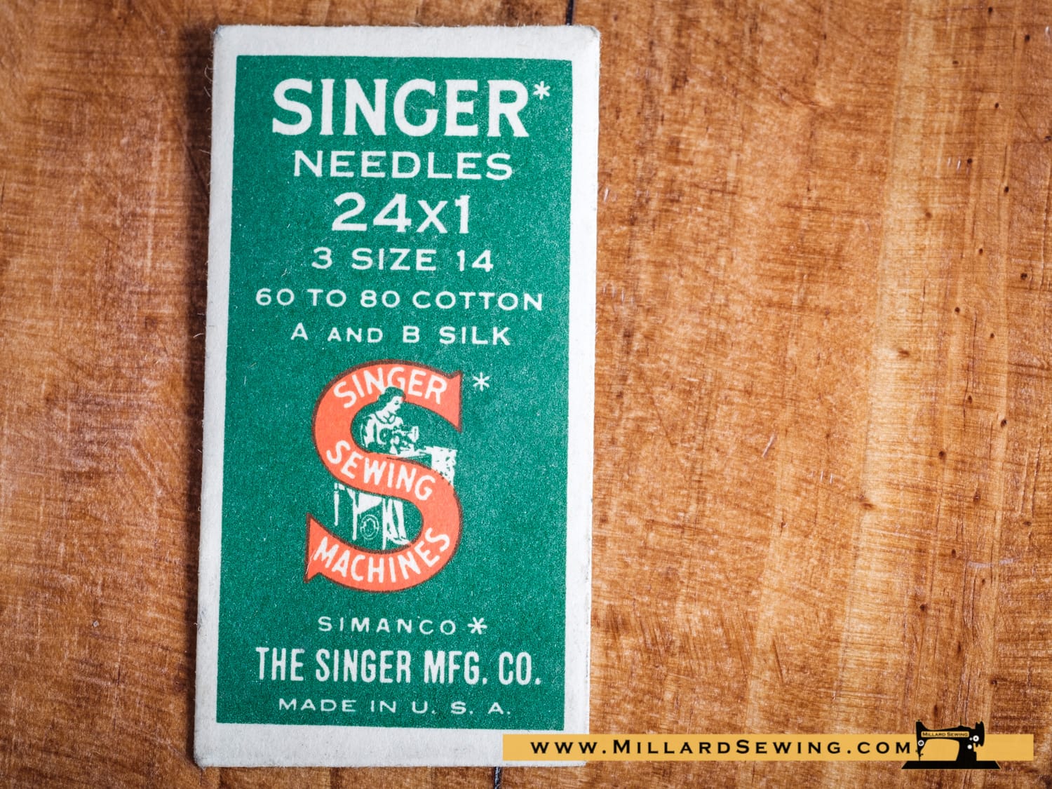 Needles 24X1, Size 14 By Singer (Green 3 Pack) - Image 2