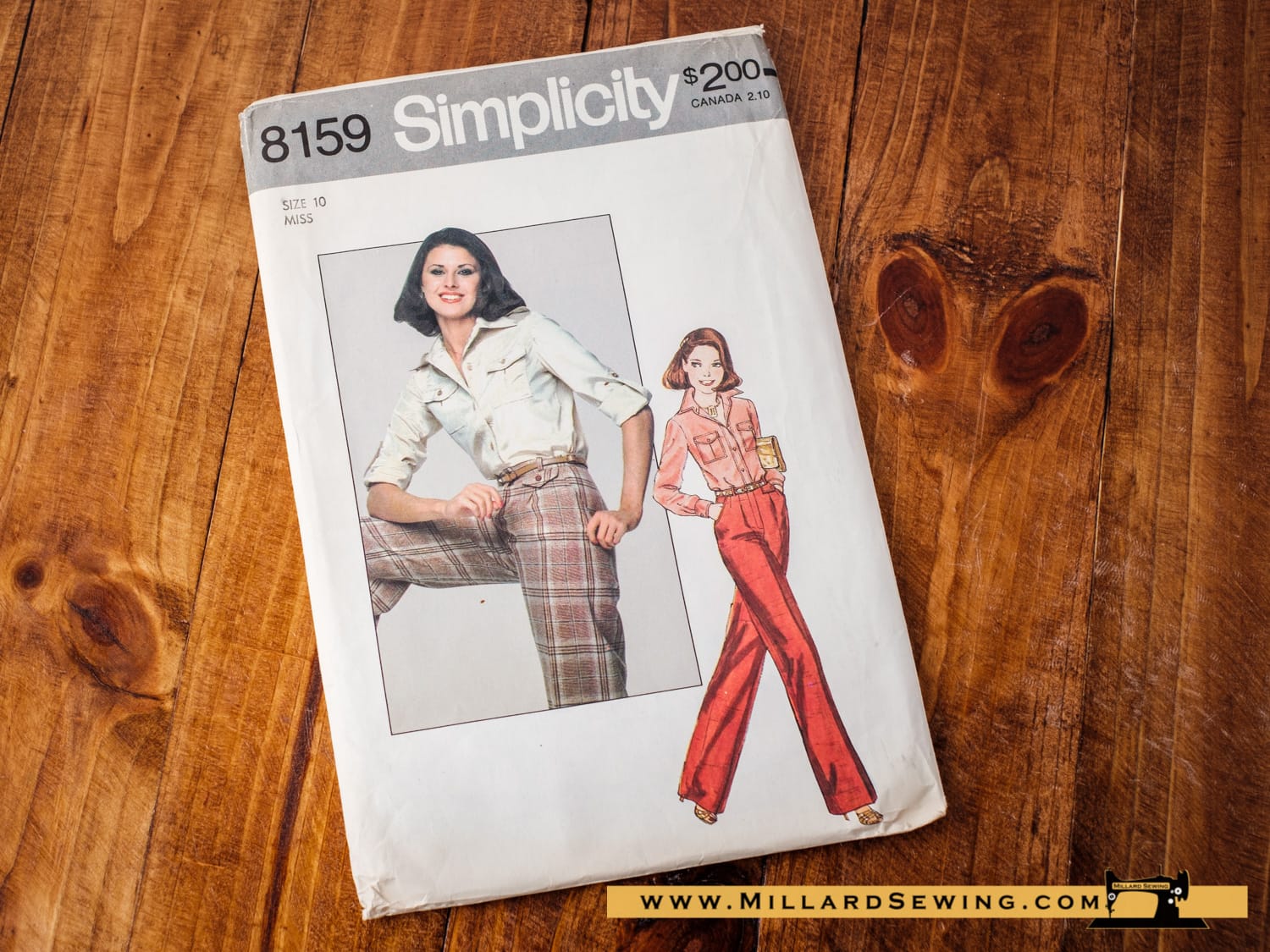 Shirt & Pants, Junior & Misses Sewing Pattern by Simplicity #8159