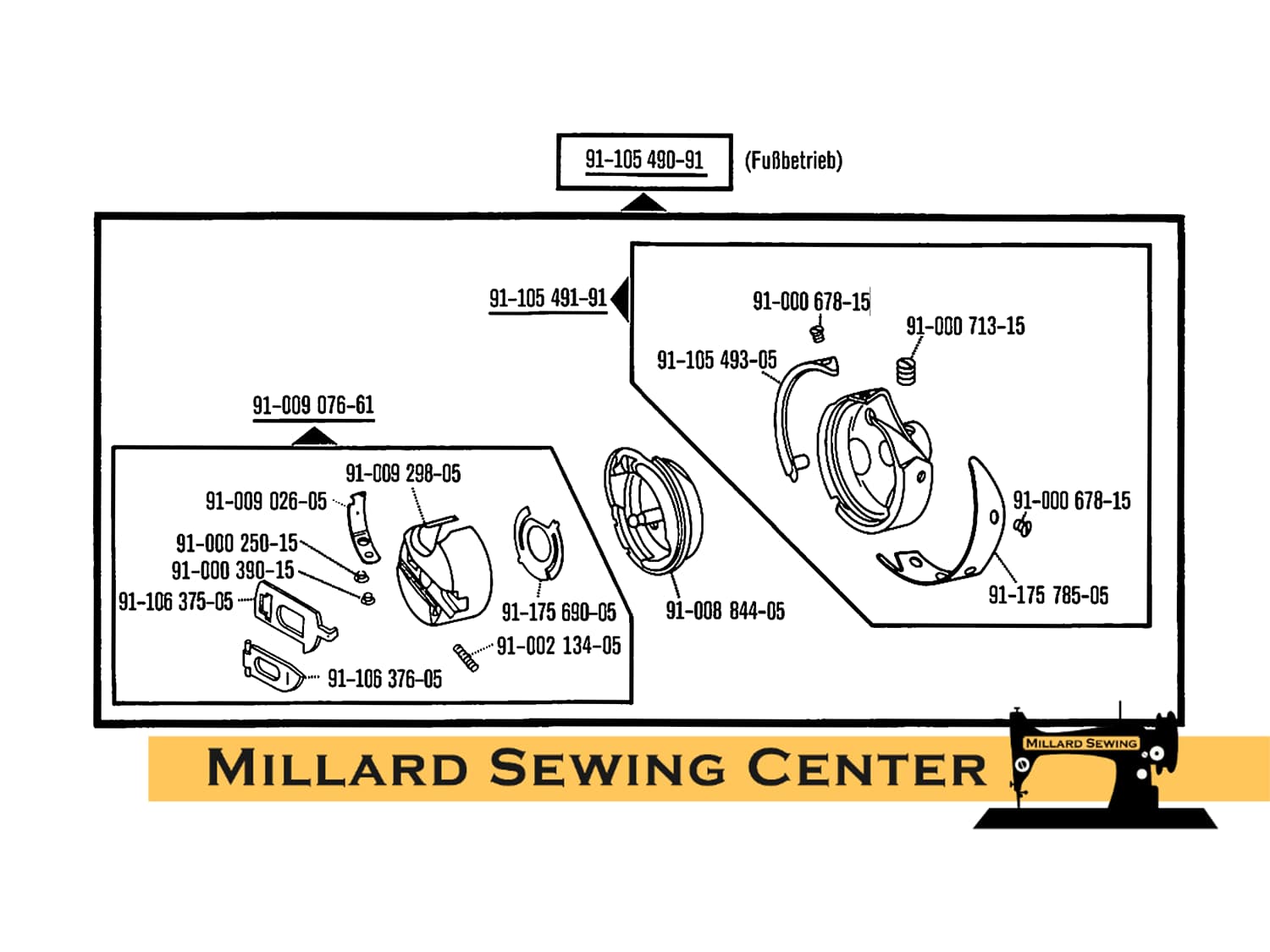 Screw, Hook Race Shield for Pfaff 130-7570 Sewing Machines - Image 2
