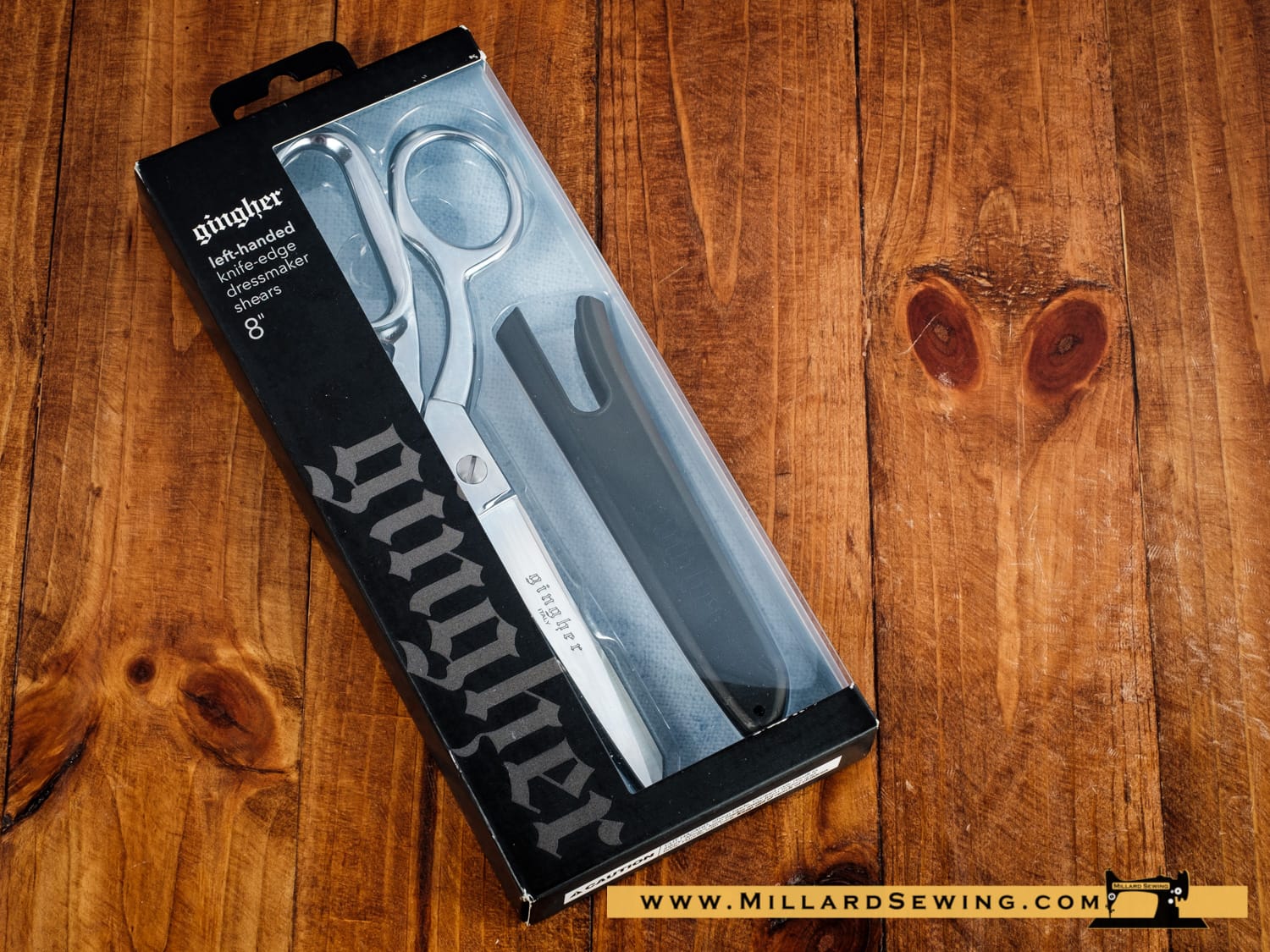 Scissors, 8″ Dressmaker Shears by Gingher (Left Handed)