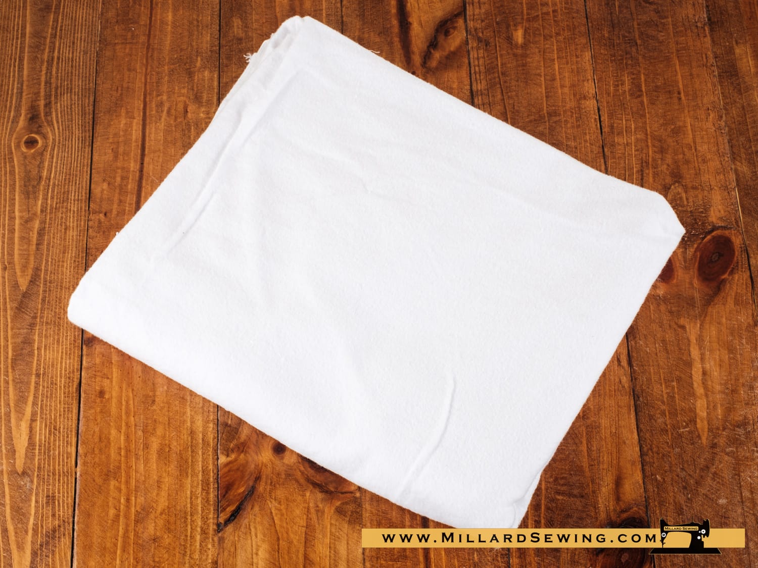 Remnant (Cotton) White Flannel (1 yd)