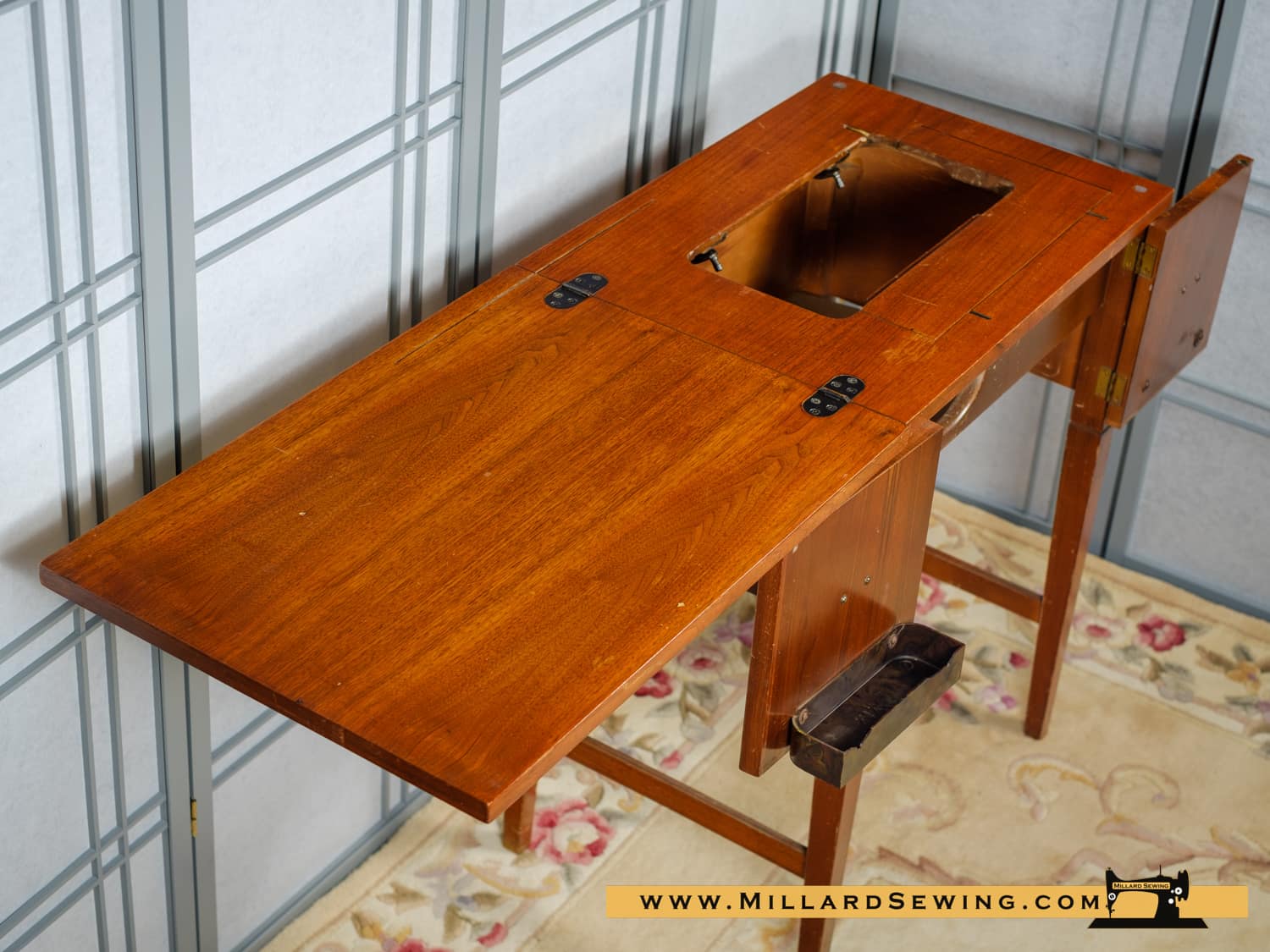 Sewing Machine Cabinet for Flat Bed Machines, Model 202 The Cosmopolitan By Pfaff - Image 2