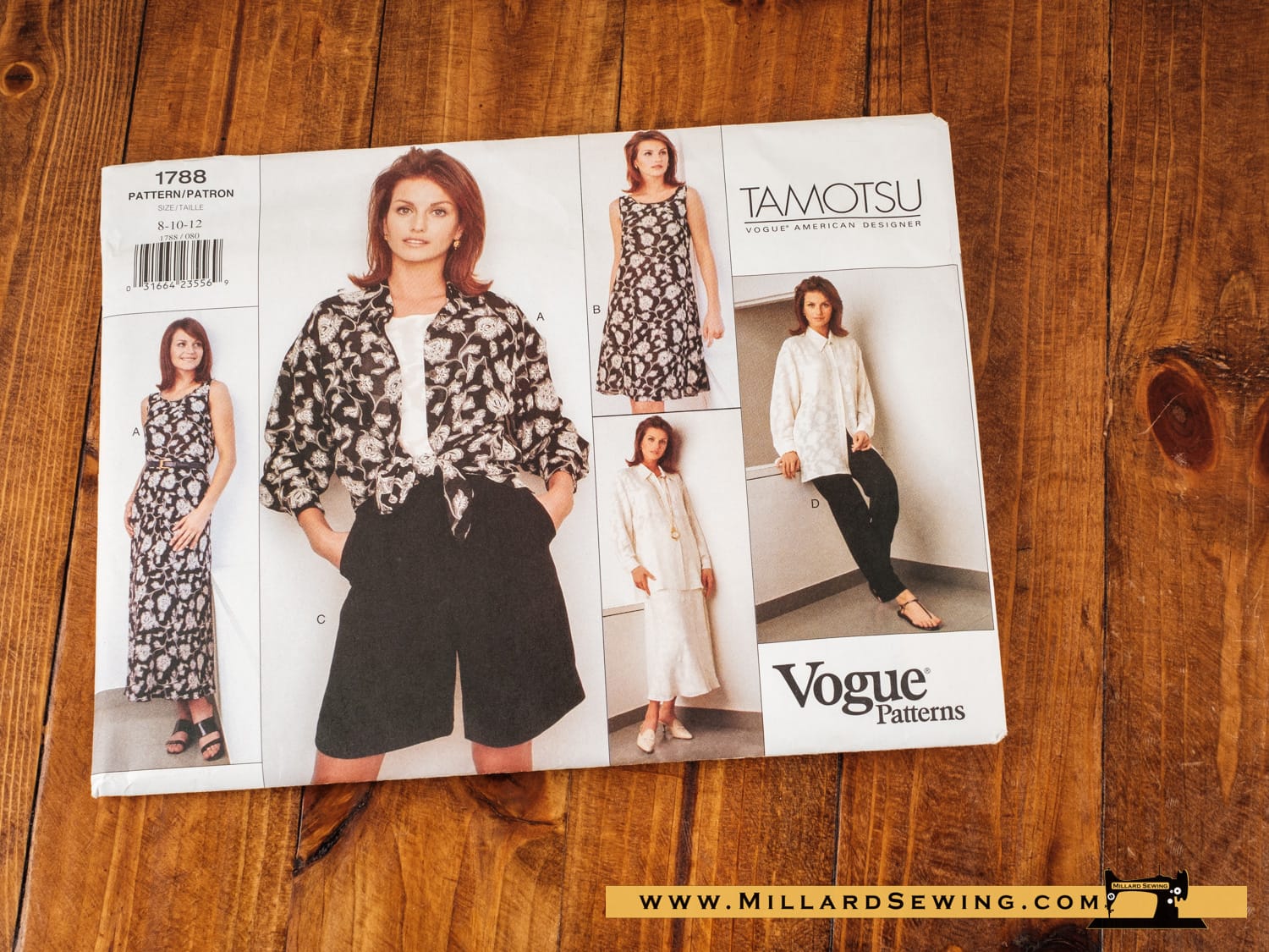 Vogue 1788, Misses's Top, Shirt, Shorts & Pants