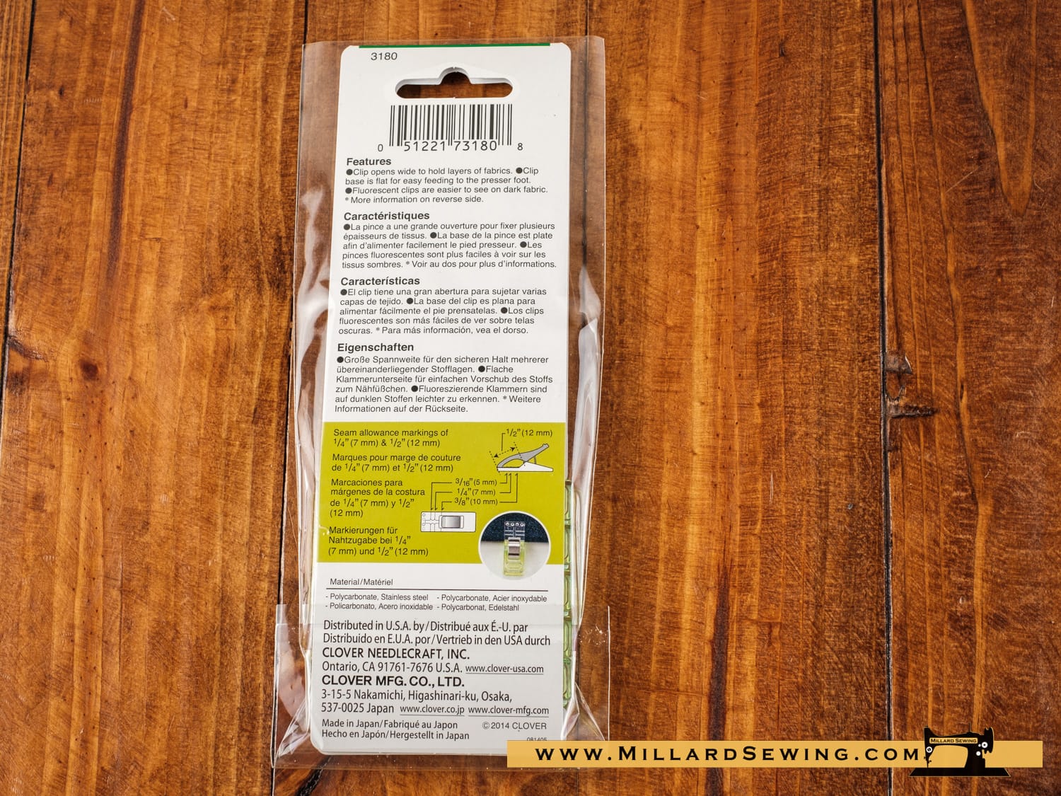 Fabric Clips by Clover in Red, Neon Green, or Multi Color Options - Image 5