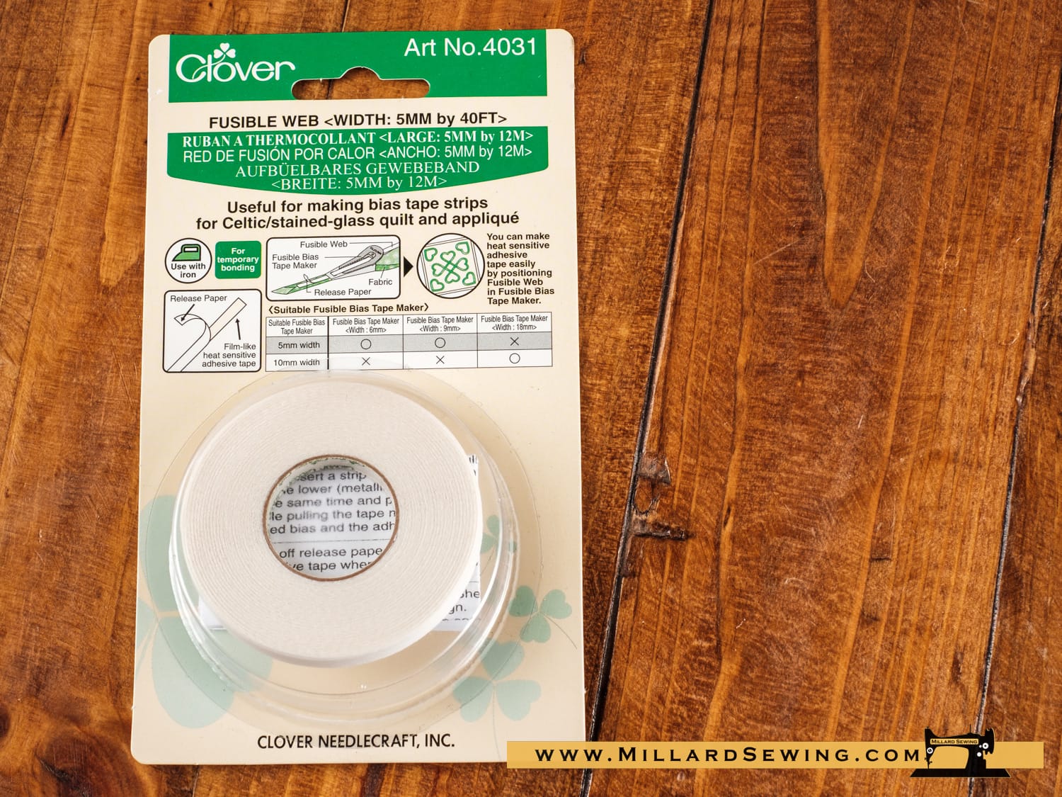 Tape, Fusible 1/4" by Clover