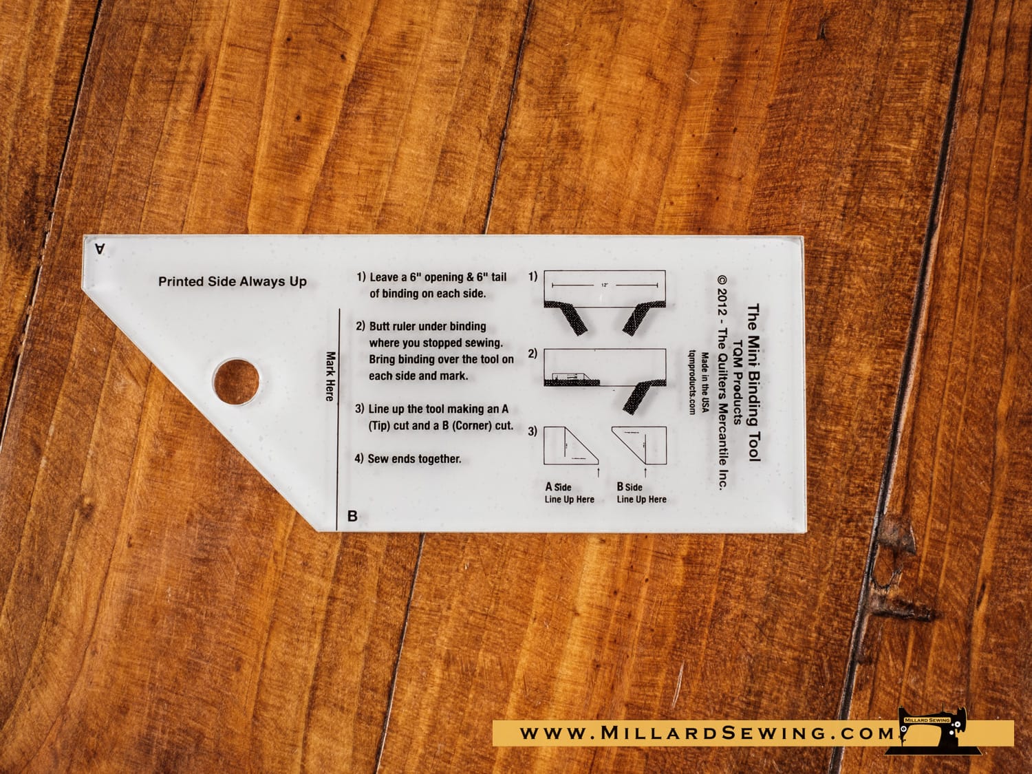 Ruler, Mini Binding Tool by The Quilter's Mercantile