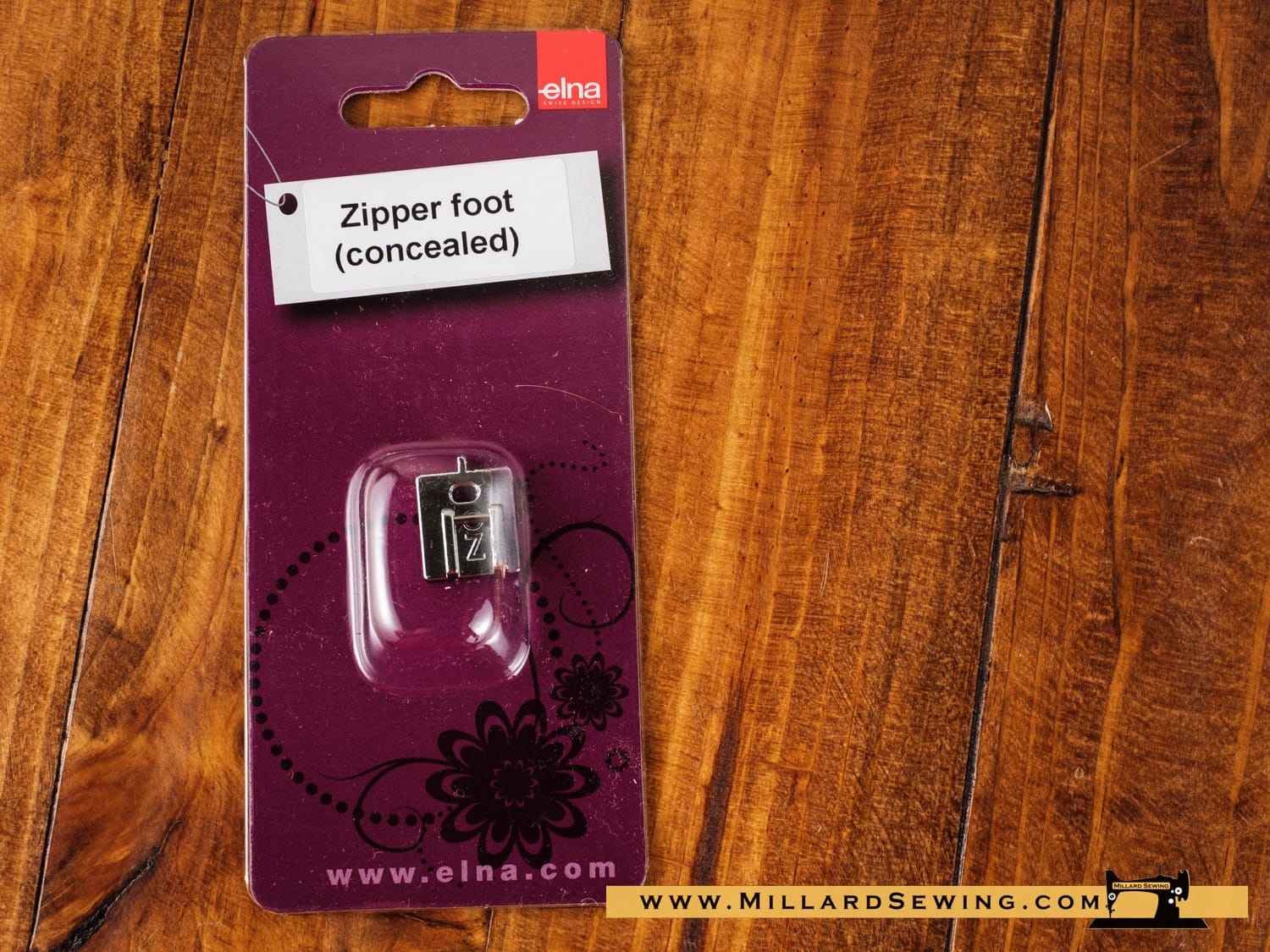 Zipper Foot, Concealed for 7mm Sewing Machines