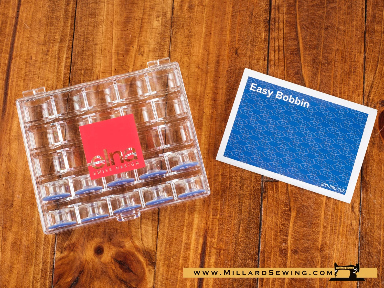 Bobbin Box by Elna Includes 10 "Easy Bobbins"