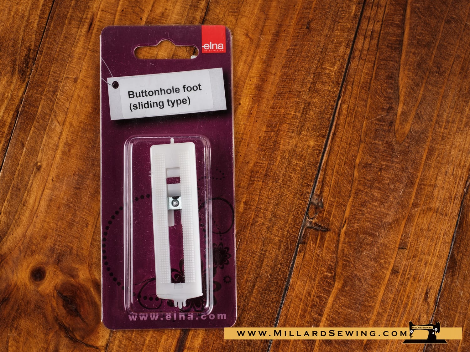 Buttonhole Foot (Sliding Type) for Snap-O-Matic Mount Sewing Machines by Elna