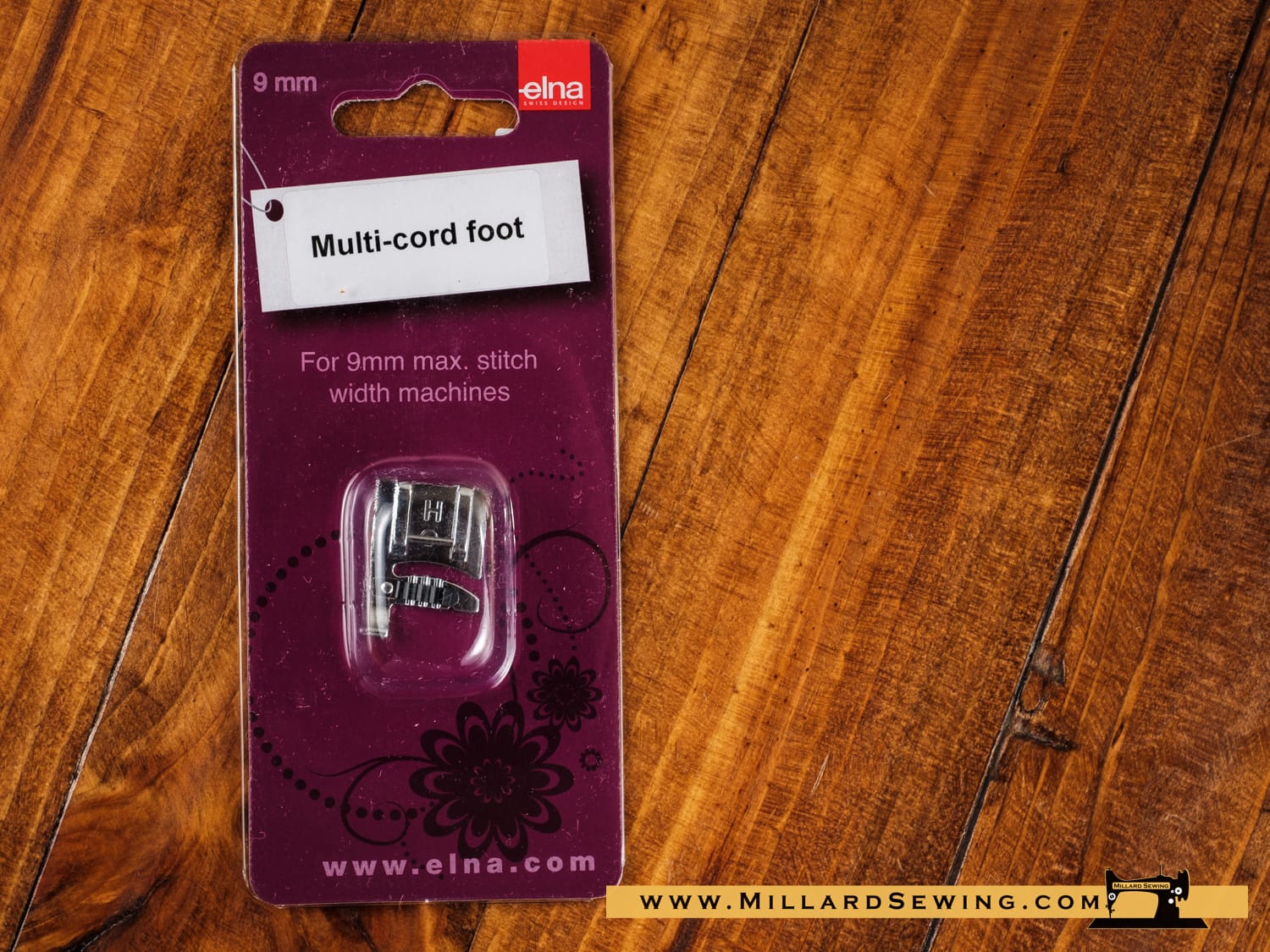 Cording Foot, 3 Way for 9mm Snap-O-Matic Mount Sewing Machine by Janome & Elna