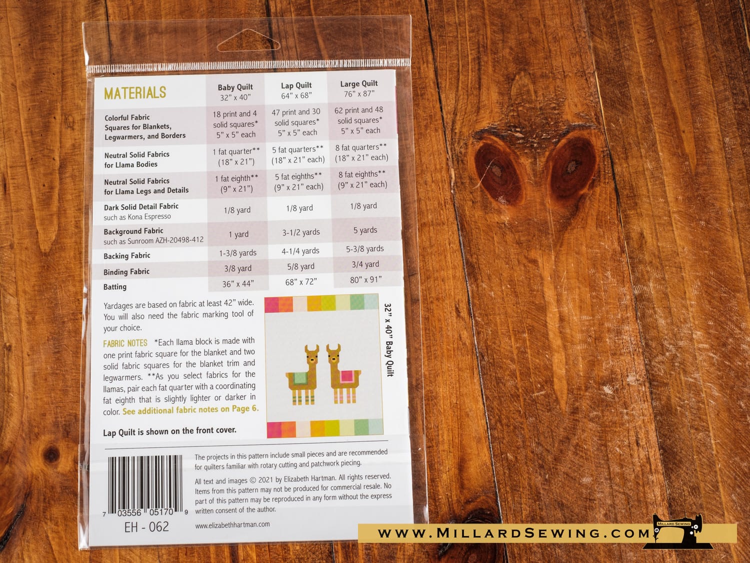 Little Llamas Quilt Pattern by Elizabeth Hartman - Image 2