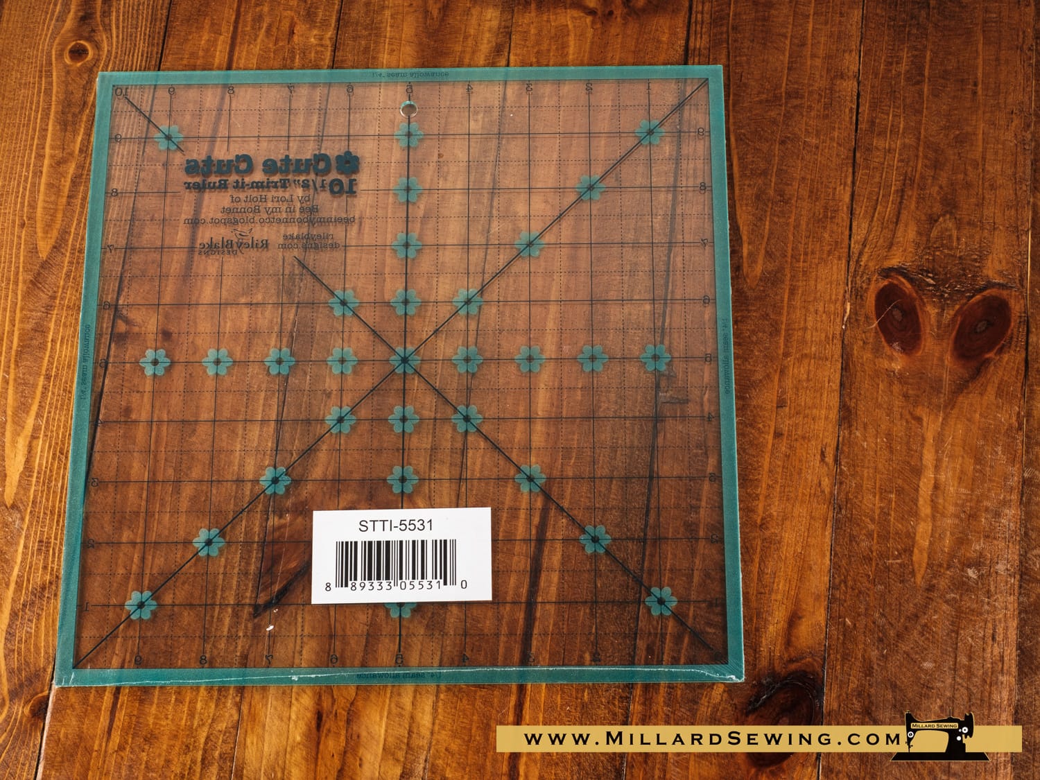 Ruler, 10.5"x10.5" Square, Lori Holt Trim It Collection by Riley Blake Designs - Image 2