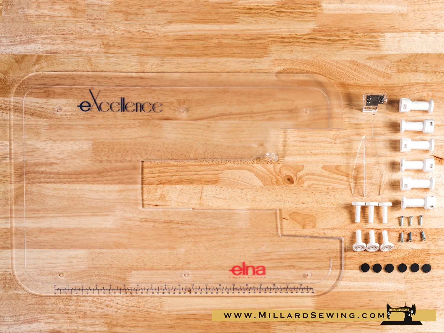 Extension Table & Cloth Guide for Elna eXcellence 710, 730, & 760 Model Sewing Machines