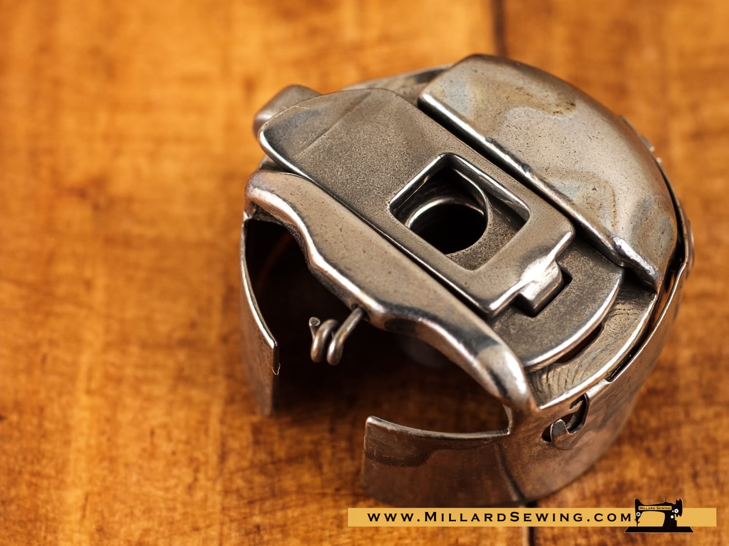 Bobbin Case for Rotary Hook Sewing Machine with Pigtail Spring - Image 2