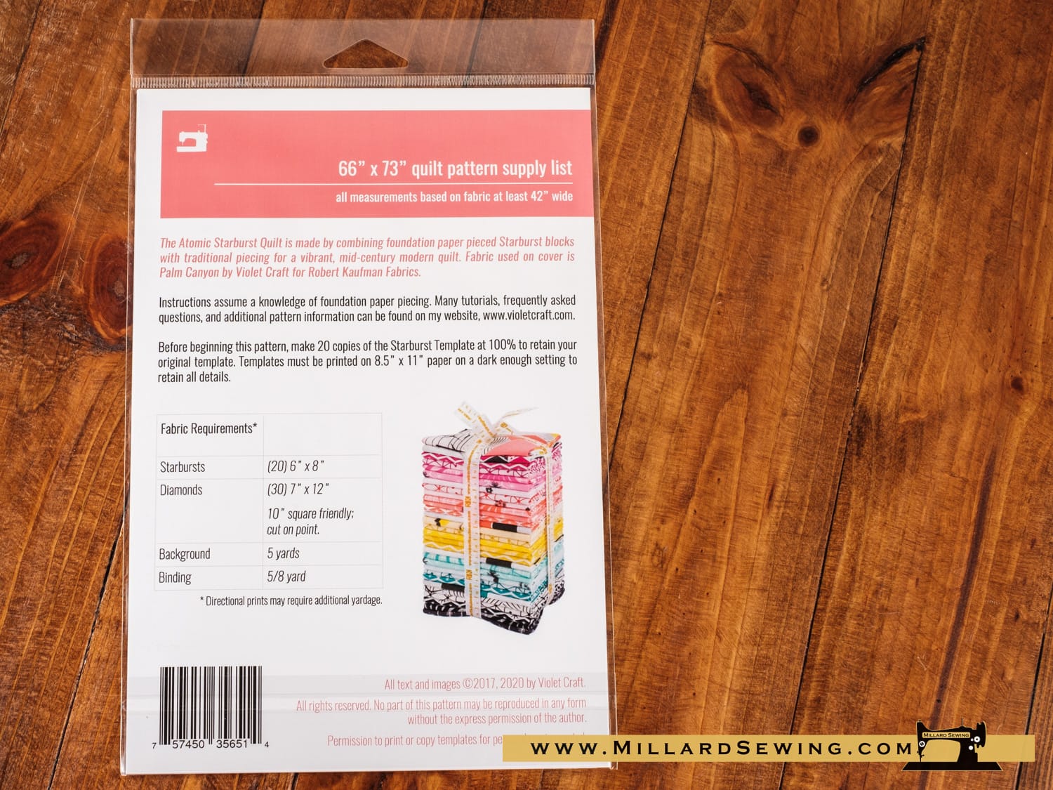 The Atomic Starburst Quilt Pattern by Violet Craft - Image 2