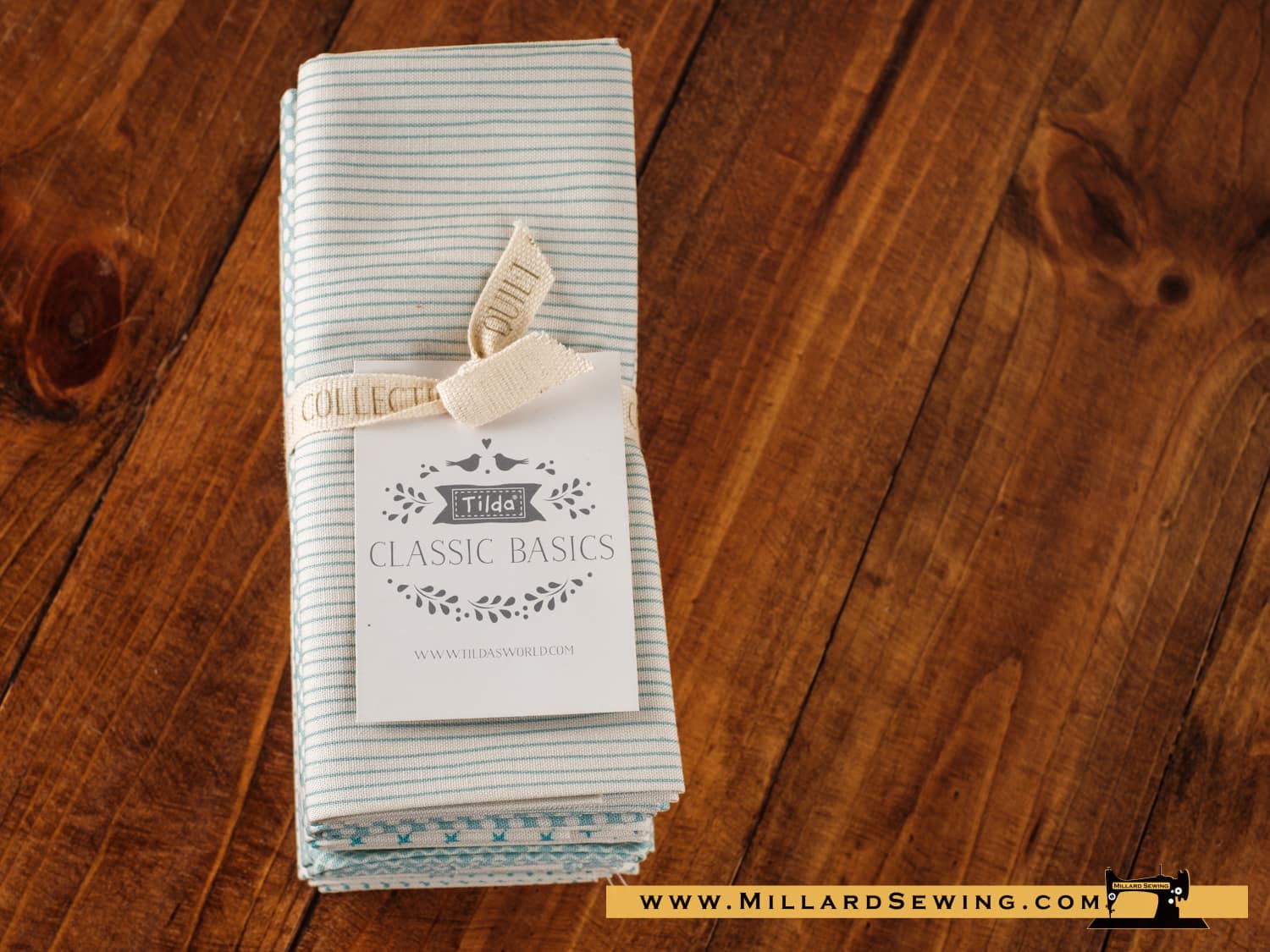 Fat Quarters (Cotton) Classic Basics in Light Blue By Tilda Fabric