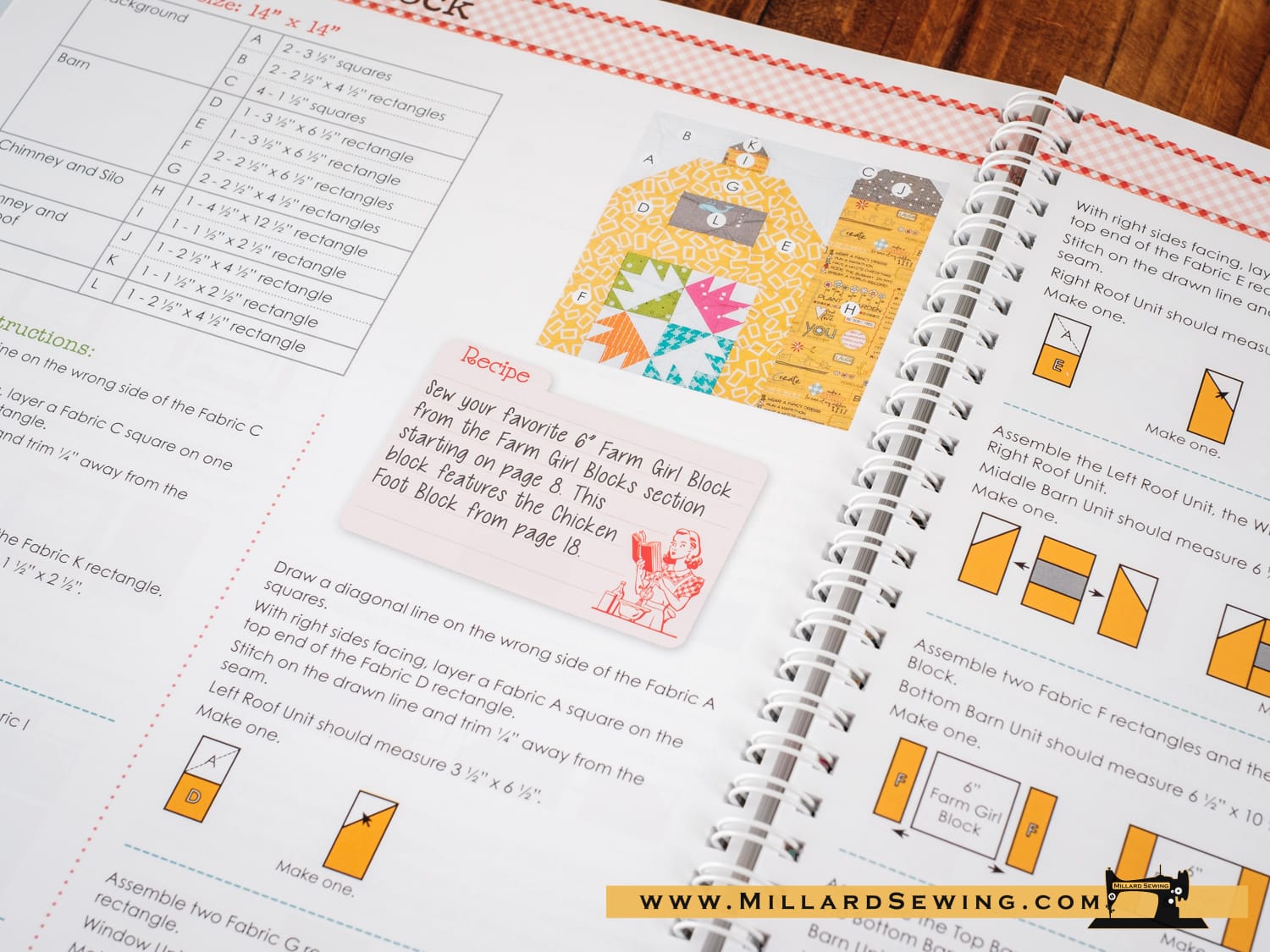 Quilt Pattern Book, Farm Girl Vintage by Lori Holt for It's Sew Emma - Image 3