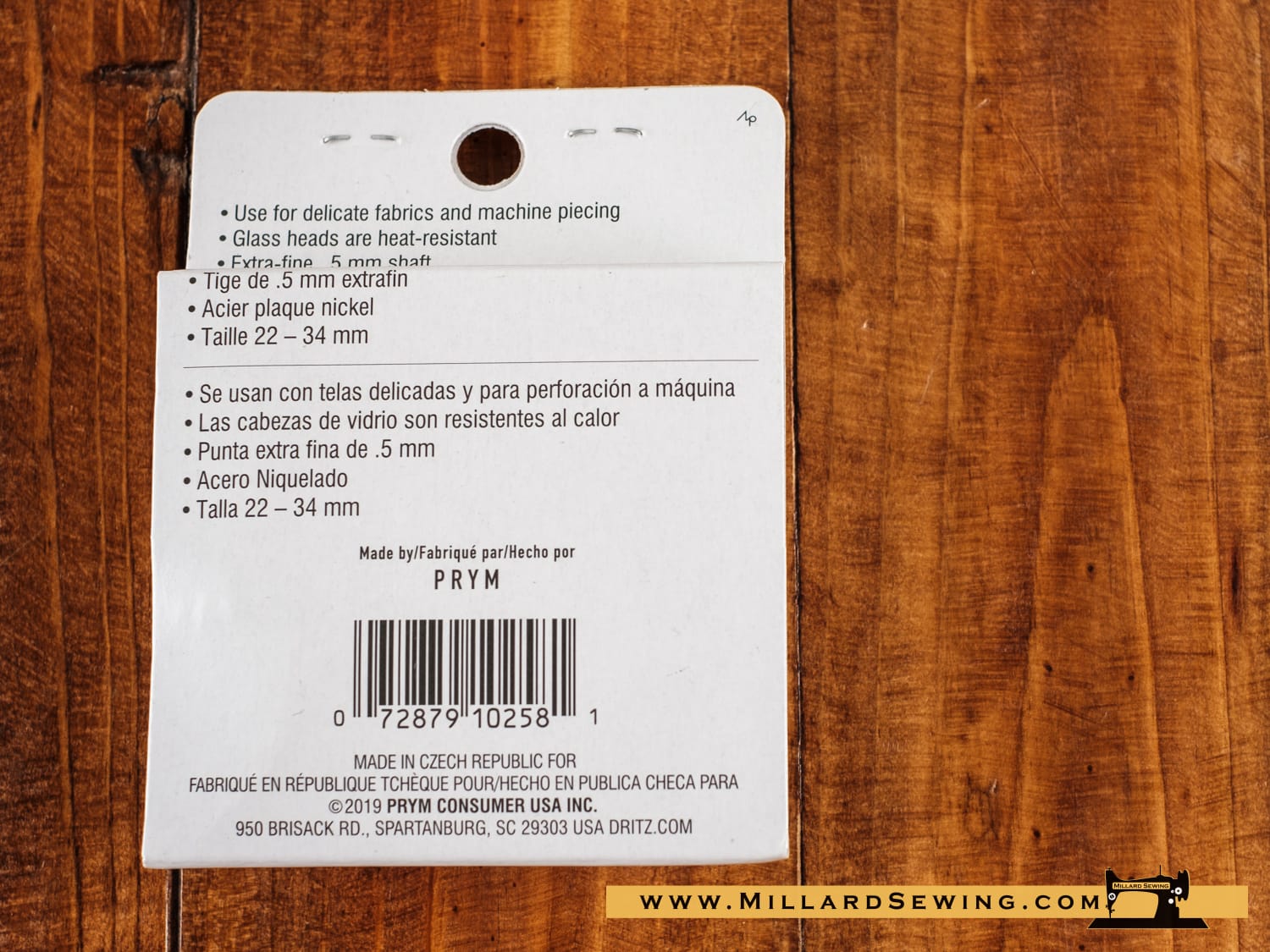 Pins, Extra-Fine Glasshead (1-3/8″) 250 Piece Set by Dritz - Image 2