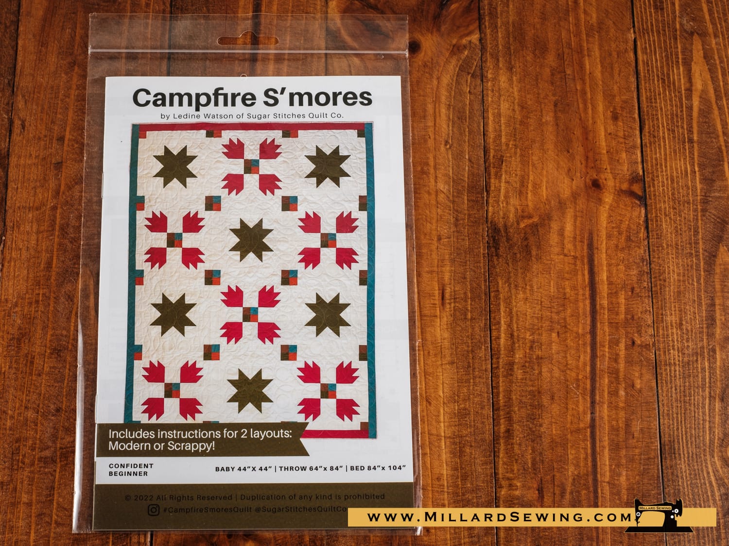 Campfire S'mores Quilt Pattern by Sugar Stitches Quilt Co