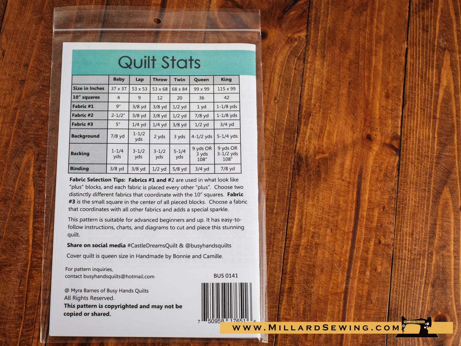 Castle Dreams Quilt Pattern by Busy Hands Quilts - Image 2