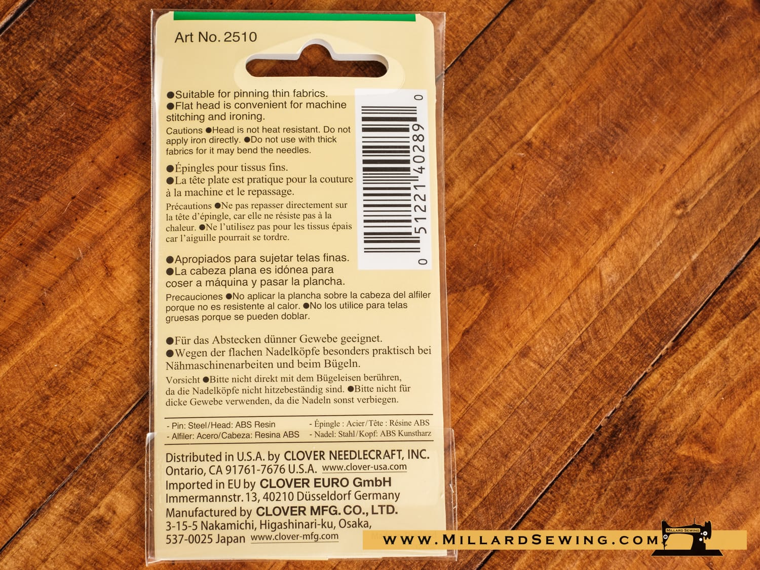 Pins, Flower Head by Clover (20PC) - Image 2