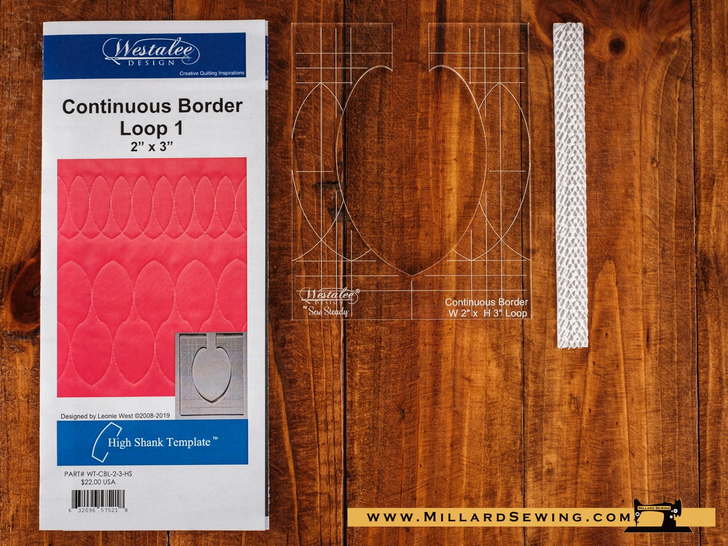 Quilting Template, Continuous Border Loop by Westalee Design