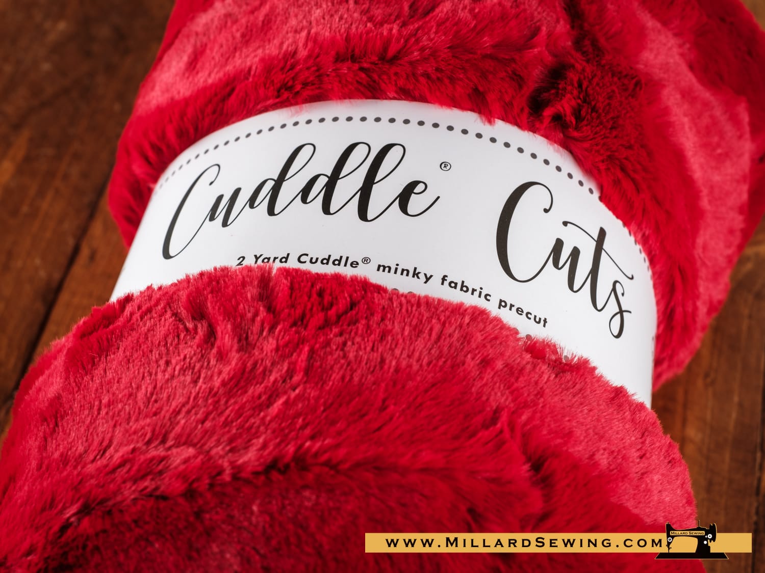 Minky, 2 Yard Luxe Cuddle Cuts in Hide Cardinal by Shannon Fabrics - Image 2