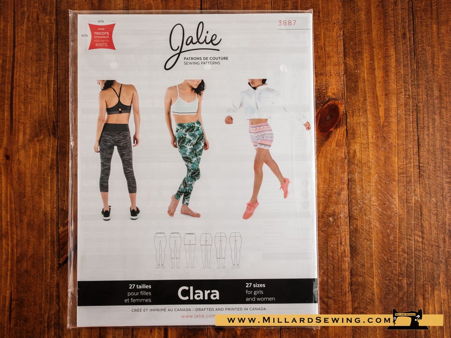 Leggings Pattern, CLARA by Jalie Patterns