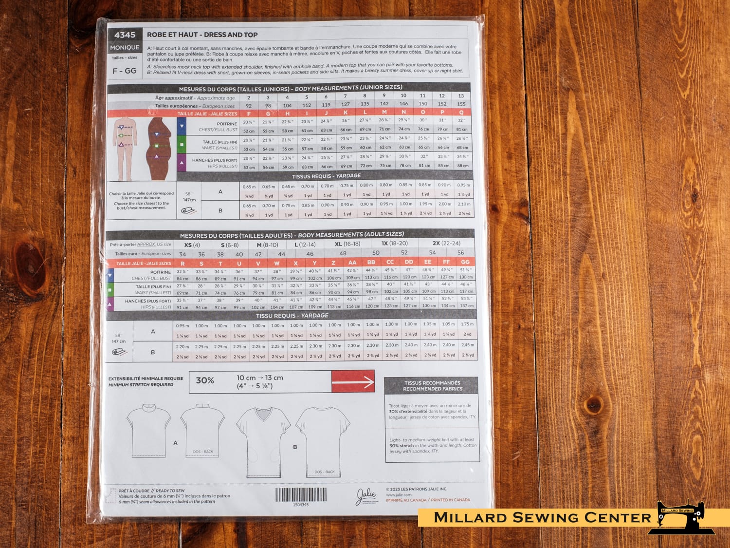 Shirt Pattern, Monique by Jalie Patterns - Image 2