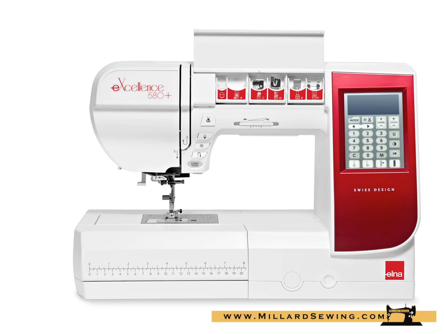 Elna eXcellence 580+ Premium Computerized Sewing Machine - Image 3