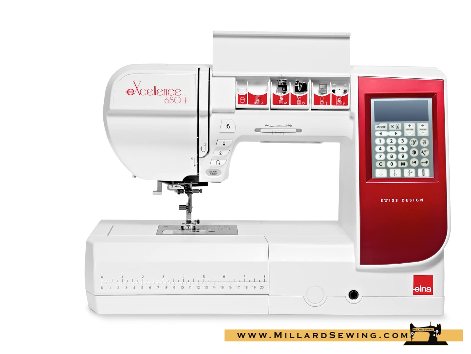 Elna eXcellence 680+ Fashion & Decor Edition Premium Computerized Sewing Machine - Image 4